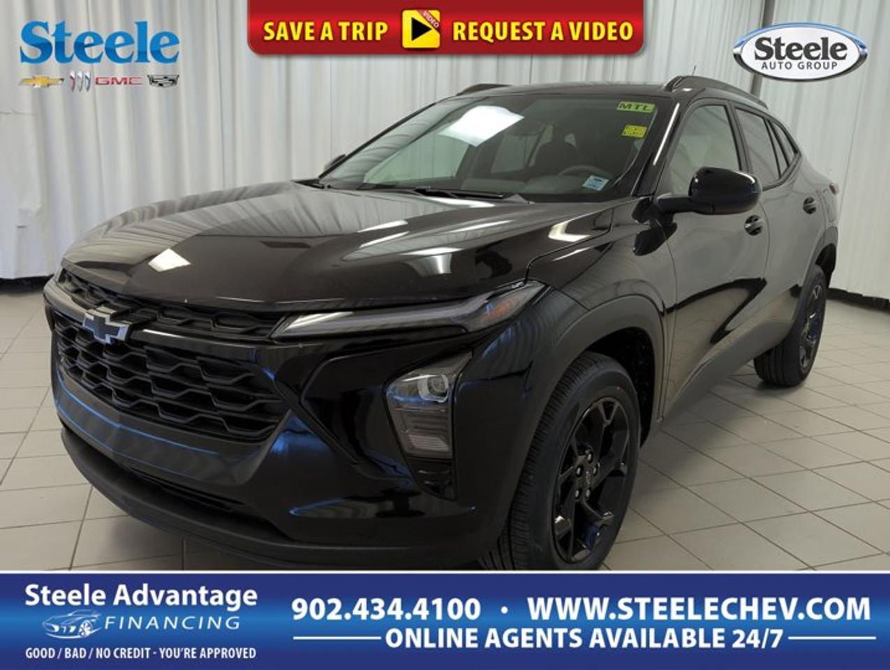 The 2026 Chevrolet Trax LT is a smart fit for drivers who want modern style, everyday ease, and excellent value in a compact SUV. Offered by Steele Chevrolet Buick GMC in Dartmouth, this front-wheel-drive model pairs a sleek Black exterior with a Black interior for a clean, confident look.This Chevrolet Trax LT uses a turbocharged 1.2-litre three-cylinder gas engine with double overhead camshaft design and an automatic transmission. That setup delivers smooth city driving, easy highway merging, and efficient day-to-day performance. With four doors and practical SUV versatility, it is well suited for commuting, errands, and weekend travel.FEATURES OF THE Trax LTBold Black exterior with modern appealAutomatic transmission for simple daily drivingFront-wheel drive supports efficient road mannersAlloy wheels add style and presenceADVANCED SAFETY FEATURESFour-door design supports easy family accessStable front-wheel-drive layout for daily controlResponsive braking supports confident city drivingClear outward visibility for urban manoeuvresPERFORMANCE AND EFFICIENCYTurbocharged 1.2-litre engine feels eagerDOHC design supports smooth power deliveryAutomatic transmission shifts smoothly in trafficFront-wheel drive helps reduce fuel useCOMFORT AND CONVENIENCECompact SUV size suits busy streetsFour doors improve passenger entry easeWell-planned cabin supports daily practicalityEasy driving manners help reduce fatigueTECHNOLOGY AND CONNECTIVITYDriver-focused controls are simple to reachClear instrument layout supports quick checksModern cabin design feels intuitive dailyFunctional interface keeps essentials closeCARGO SPACESUV body offers flexible everyday utilityRear cargo area suits errands wellPractical load space supports weekend plansCabin layout balances passengers and gearWHAT OTHER OWNERS LIKEEasy size for city parkingTurbo engine offers lively everyday responsePractical cargo room for daily useComfortable ride for commuting and errandsThe 2026 Chevrolet Trax LT stands out by focusing on what many drivers need most. Its compact footprint makes it easy to park in Dartmouth and simple to handle in traffic, yet the SUV shape gives you the raised driving position and useful cargo flexibility that shoppers often want. The Black-on-Black colour combination also gives this Trax LT a timeless look that stays sharp in every season.Under the hood, the turbocharged 1.2-litre engine is designed to deliver a balanced mix of efficiency and usable power. It feels well matched to the automatic transmission, making stop-and-go driving smoother and highway travel more relaxed. The double overhead camshaft engine design also supports refined operation, which helps this Chevrolet Trax LT feel composed during everyday use.The alloy wheels add an extra touch of style without taking away from the practical spirit of this SUV. They complement the clean exterior design and help give the vehicle a more polished presence on the road. For drivers who want an SUV that looks modern without being excessive, this setup works very well.Inside, this Chevrolet Trax LT is built for simple, practical use. The four-door layout makes it easy for passengers to get in and out, while the interior design supports daily comfort and convenience. Whether you are heading across town, loading up groceries, or planning a short road trip, this compact SUV is ready to make those miles easier.For shoppers looking at compact SUVs, the 2026 Chevrolet Trax LT offers a strong combination of efficiency, versatility, and approachable size. It is easy to live with, easy to drive, and easy to appreciate. At Steele Chevrolet Buick GMC in Dartmouth, this Chevrolet Trax LT is ready to deliver the everyday usefulness and modern style many drivers want in their next SUV.This 2026 Chevrolet Trax LTs VIN is: KL77LHE21TC123322.
