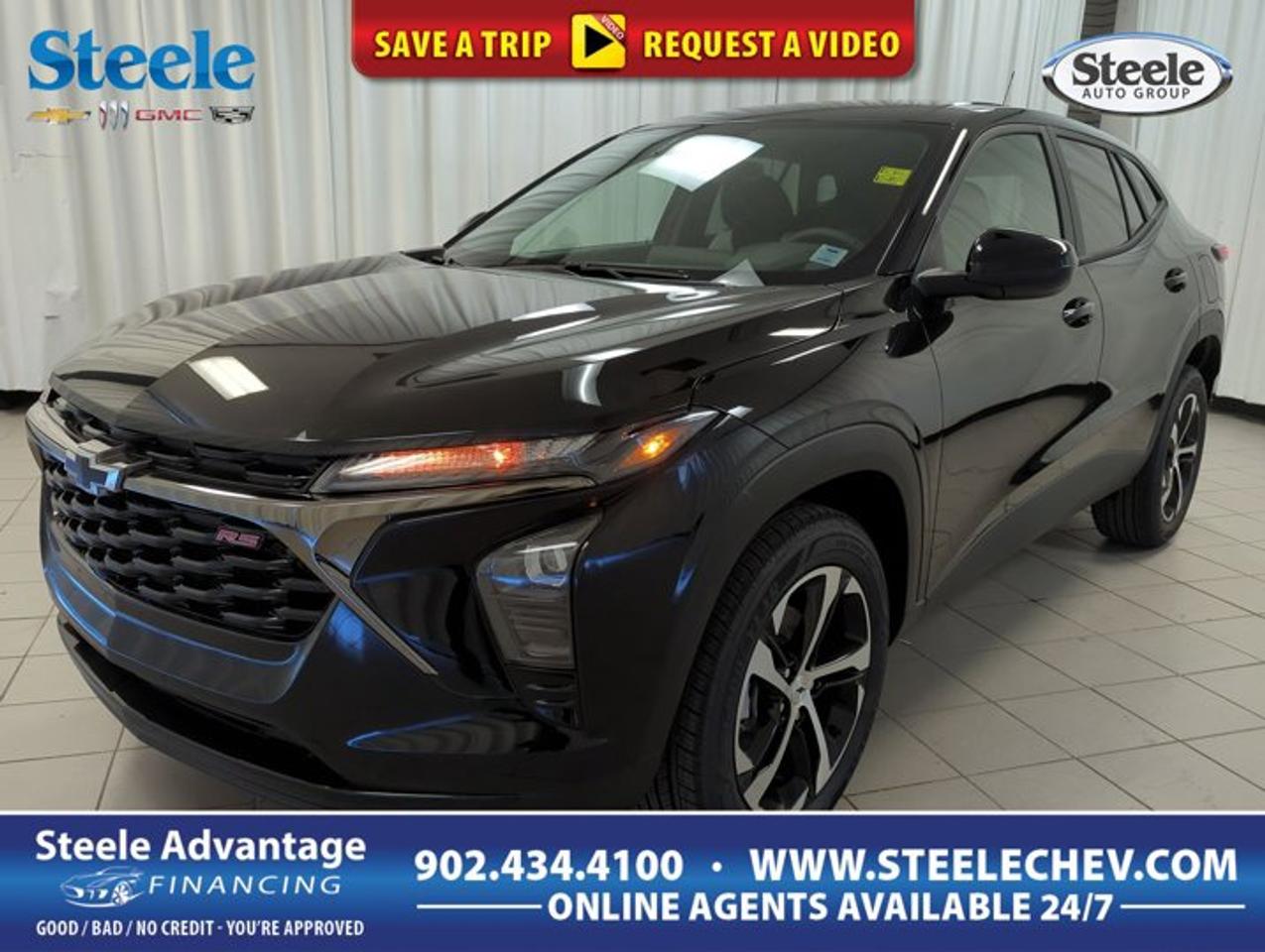 The 2026 Chevrolet Trax 1RS is a smart choice for drivers who want modern style, everyday ease, and efficient turbo power in a compact SUV. Offered by Steele Chevrolet Buick GMC in Dartmouth, this front-wheel drive model pairs a black exterior with a black interior for a clean, sporty look. With four doors, an automatic transmission, and a turbocharged 1.2-litre three-cylinder gas engine with DOHC design, this Trax 1RS is built for city life and daily driving.FEATURES OF THE Trax 1RSSporty 1RS design with bold accentsCompact SUV shape suits urban drivingAutomatic transmission for simple daily useBlack exterior adds sleek road presenceADVANCED SAFETY FEATURESFour-door design supports easy passenger accessFront-wheel drive aids everyday road controlResponsive handling helps in urban trafficCompact size helps with tight parkingPERFORMANCE AND EFFICIENCYTurbocharged 1.2-litre three-cylinder gas engineDOHC engine design supports smooth operationAutomatic transmission delivers easy driving mannersFront-wheel drive suits daily commuting needsCOMFORT AND CONVENIENCEFour doors improve entry and exitCompact footprint fits busy city spacesBlack interior creates a clean cabinPractical layout supports daily driving comfortTECHNOLOGY AND CONNECTIVITYDriver-focused controls support simple operationClear cabin layout helps reduce distractionAutomatic transmission enhances relaxed commutingModern Trax 1RS design feels currentCARGO SPACESUV body style adds useful versatilityRear cargo area supports daily errandsCompact size remains easy to manageCabin layout balances passengers and gearWHAT OTHER OWNERS LIKEEasy size for city drivingTurbo engine feels lively in trafficSporty appearance with useful versatilitySimple automatic driving for daily commutesThe 2026 Chevrolet Trax 1RS brings together the right mix of value, efficiency, and modern appeal for drivers who need a practical SUV without giving up personality. Its turbocharged 1.2-litre DOHC engine is designed to deliver responsive performance for everyday trips, while the automatic transmission helps keep each drive smooth and easy. The front-wheel drive setup is well suited to commuting, errands, and regular use around Dartmouth and beyond.This Chevrolet Trax 1RS also stands out with its confident black-on-black colour combination. The exterior has a sleek, athletic feel, while the interior keeps the cabin looking refined and easy to maintain. The four-door layout adds daily convenience for passengers, making school runs, work trips, and weekend outings easier to manage. Its compact SUV dimensions are another big advantage, giving you the raised ride height and utility many drivers want, while still being easy to park and manoeuvre.For drivers shopping at Steele Chevrolet Buick GMC, this 2026 Chevrolet Trax 1RS offers a fresh design and practical engineering in one efficient package. The turbocharged gas engine helps make the most of every drive, and the compact footprint is ideal for urban streets, parking lots, and tight spaces. At the same time, the SUV body style gives you the flexibility needed for groceries, sports gear, and everyday cargo.If you want a compact SUV that looks sporty, feels easy to drive, and fits modern life, the 2026 Chevrolet Trax 1RS is ready to impress. It delivers the essentials drivers want most: efficient turbo power, simple automatic operation, useful interior space, and a sharp appearance that suits a wide range of lifestyles. This Trax 1RS is a well-rounded option for anyone seeking a capable and stylish daily driver in Dartmouth.This 2026 Chevrolet Trax 1RSs VIN is: KL77LGE25TC117923.