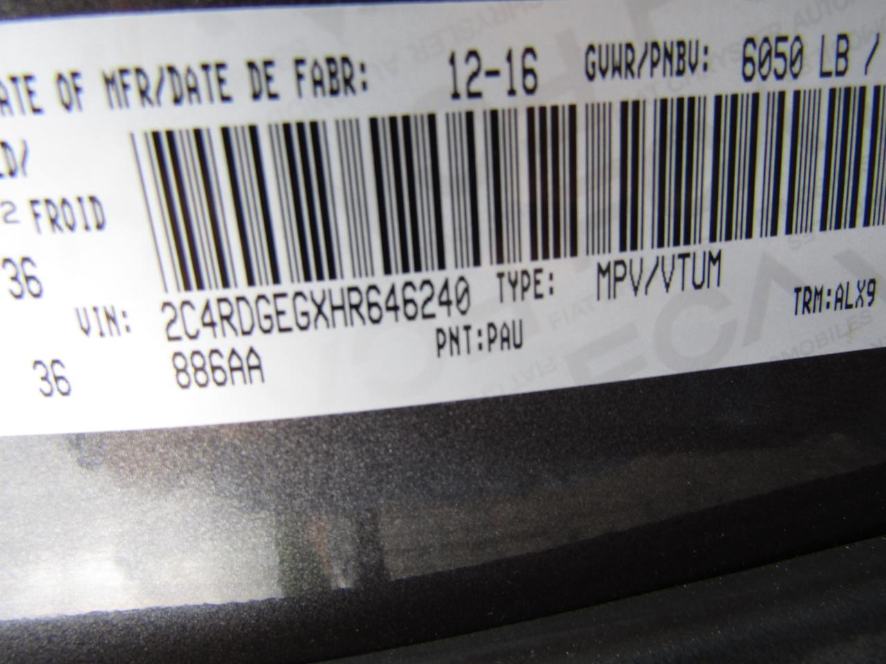 2017 Dodge Grand Caravan GT,7Pass,DVD,Navi,Blind Spot,Leather,Camera,*One Owner*Certified* Photo