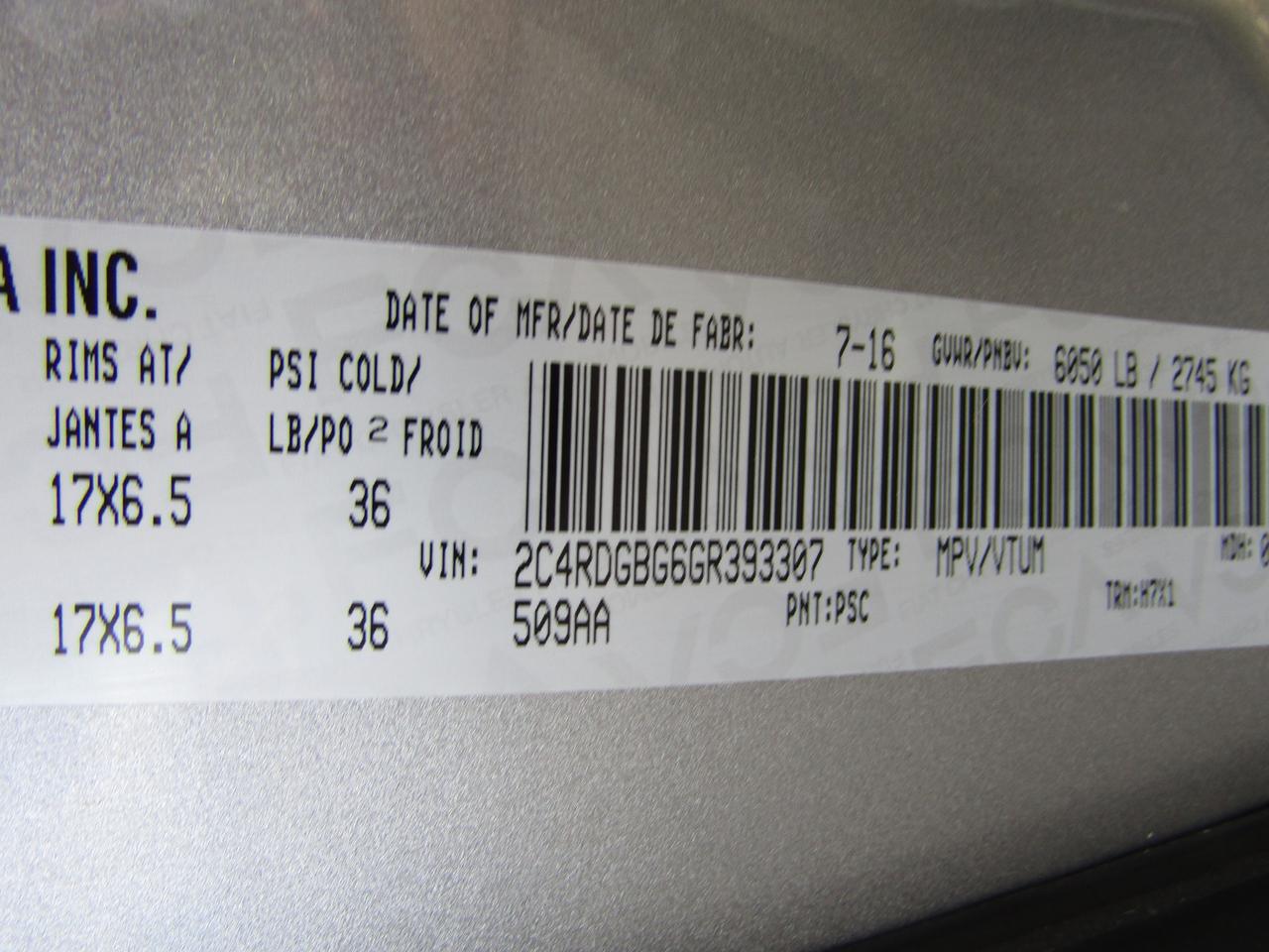 2016 Dodge Grand Caravan SE,7Passengers,Cruise Ctrl,Pwr Windows,LOW KM*Certified* Photo