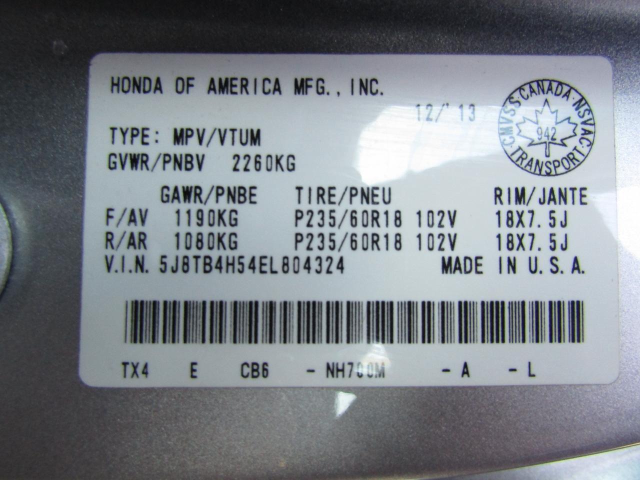 2014 Acura RDX Technology, AWD,  Nav, Sunroof, Camera *CERTIFIED* Photo