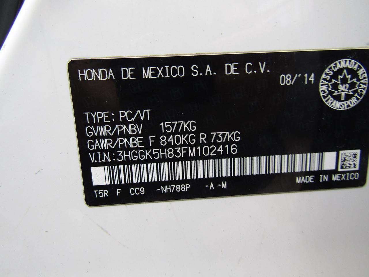 2015 Honda Fit EX, Sunroof, 2Camera, Heated Seats, *No Accident*Certified* Photo