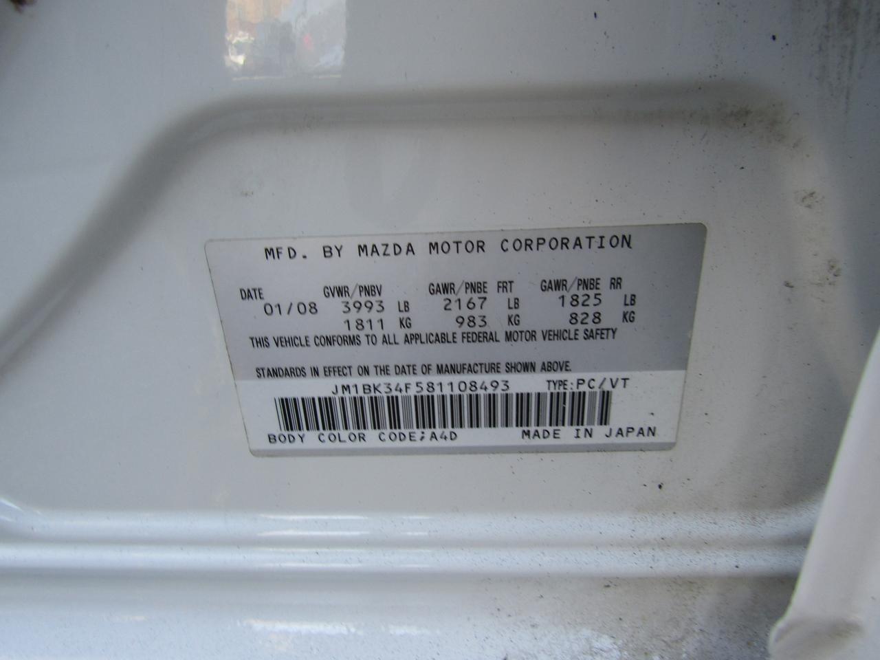 2008 Mazda MAZDA3 I Sport,Automatic Trans, Cruise Ctrl,Alloy*No Accident*AS-IS** Photo