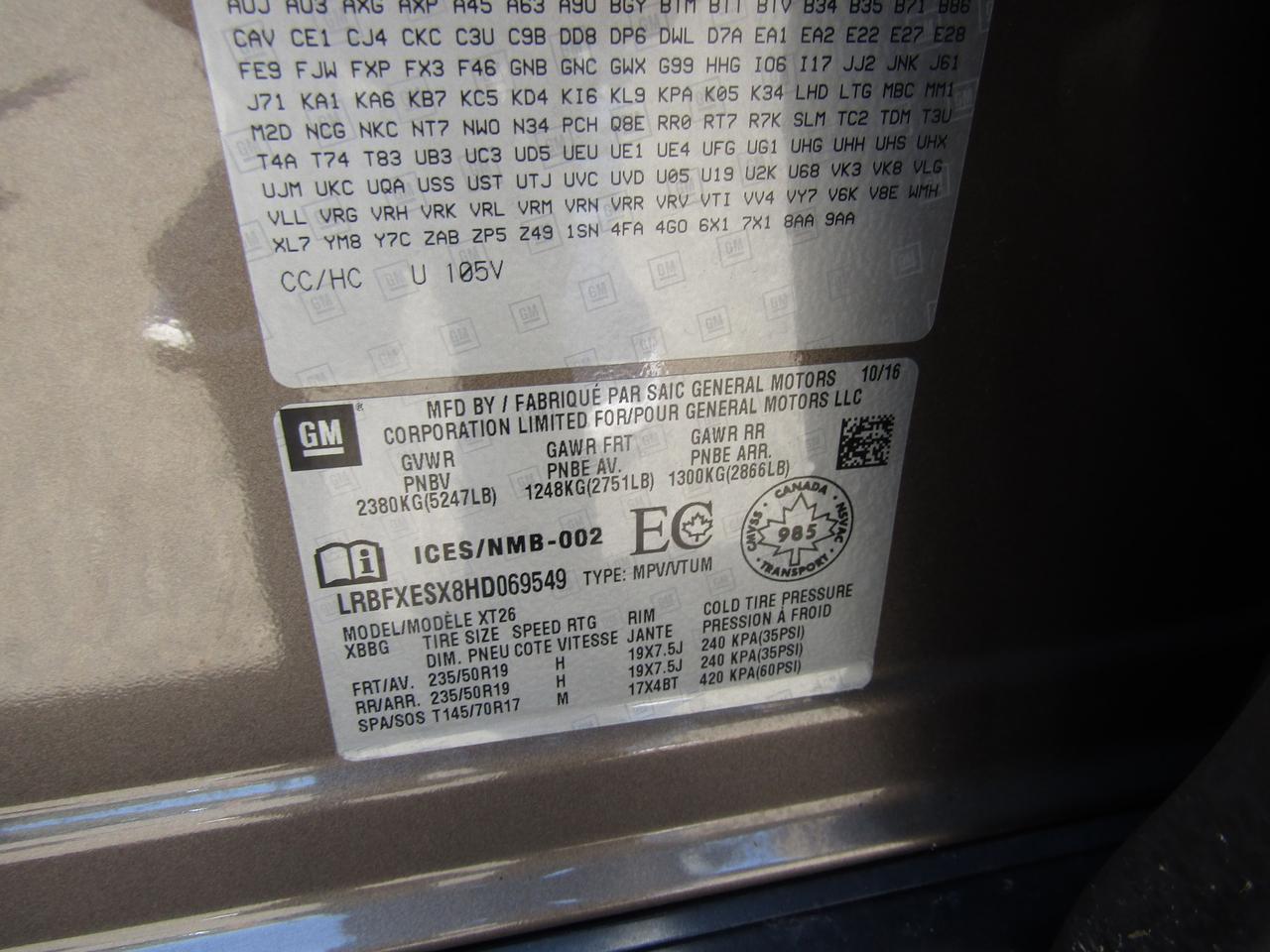 2017 Buick Envision Premium, AWD, Navi, Leather, Camera, Pano, Memory, *Certified* Photo