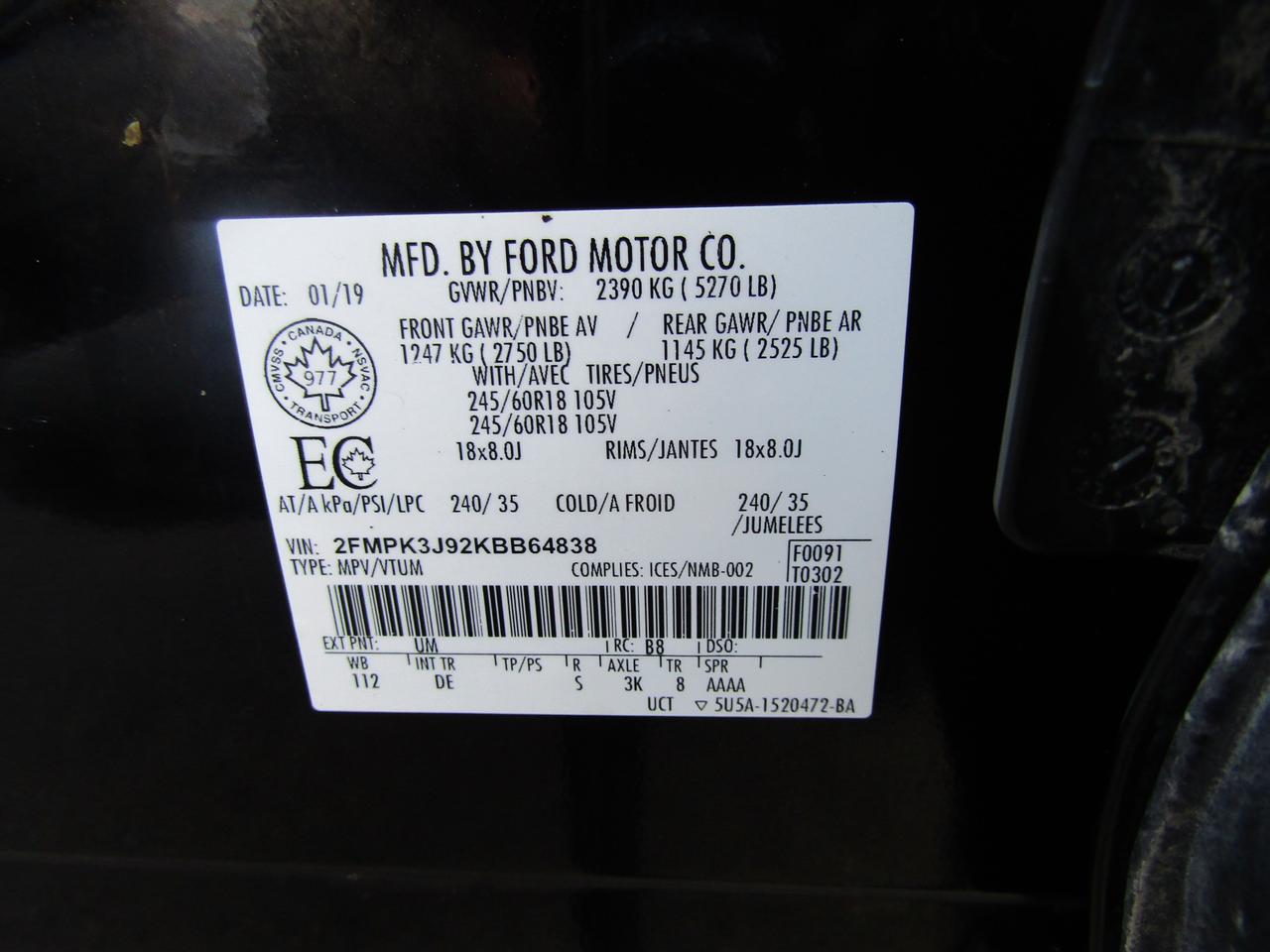 2019 Ford Edge SEL, Camera, Bluetooth, Alloy, *No Accident*Certified* Photo