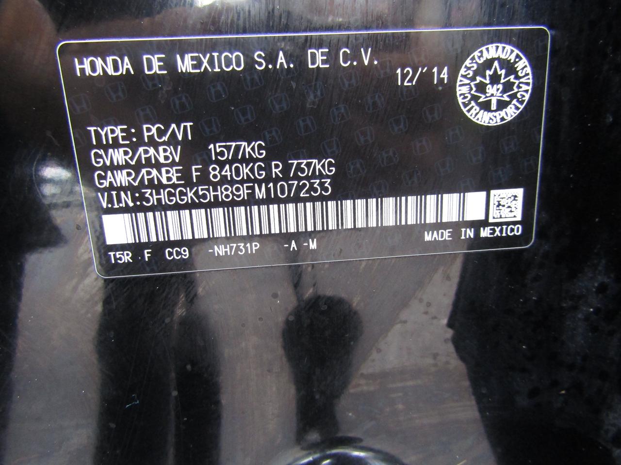 2015 Honda Fit EX, Sunroof, 2Camera, Heated Seats, *Certified* Photo