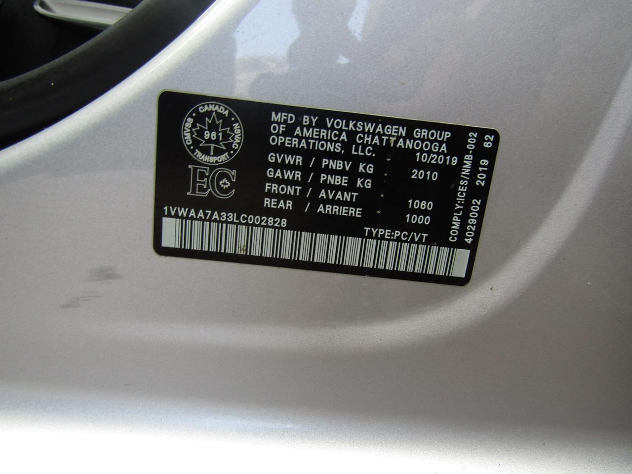 2020 Volkswagen Passat S, Heated Seats, Keyless, Camera, Bluetooth, *Certified* Photo