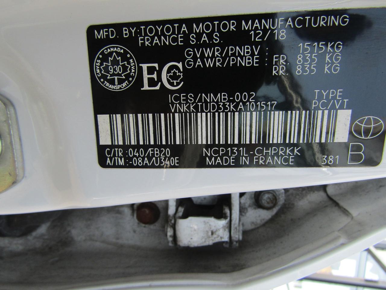 2019 Toyota Yaris LE, Camera, Collision Warring, Bluetooth, Lane Assist, *Certified* Photo