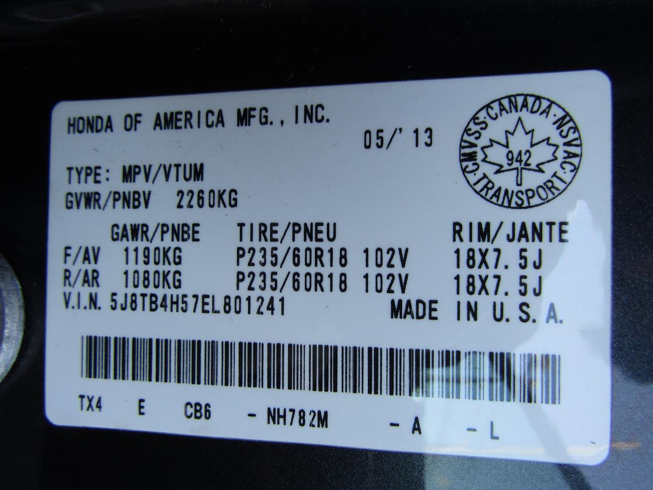 2014 Acura RDX Technology, AWD,  Nav, Sunroof, Camera *CERTIFIED* Photo