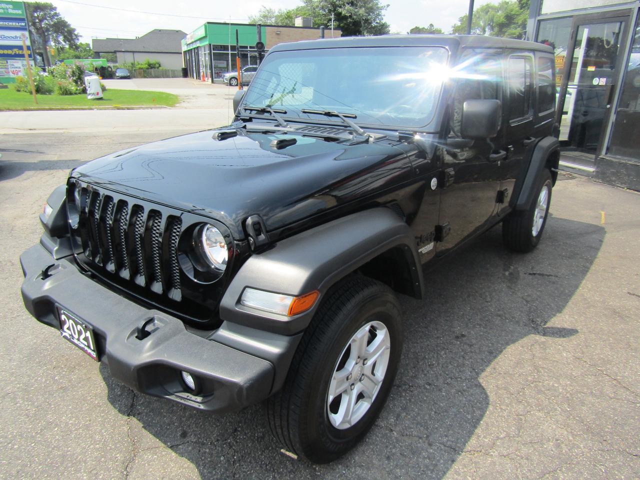 2021 Jeep Wrangler Unlimited Sport, 4x4, Navi, Camera, Leather, Bluetooth, Alloy, *Certified* Photo