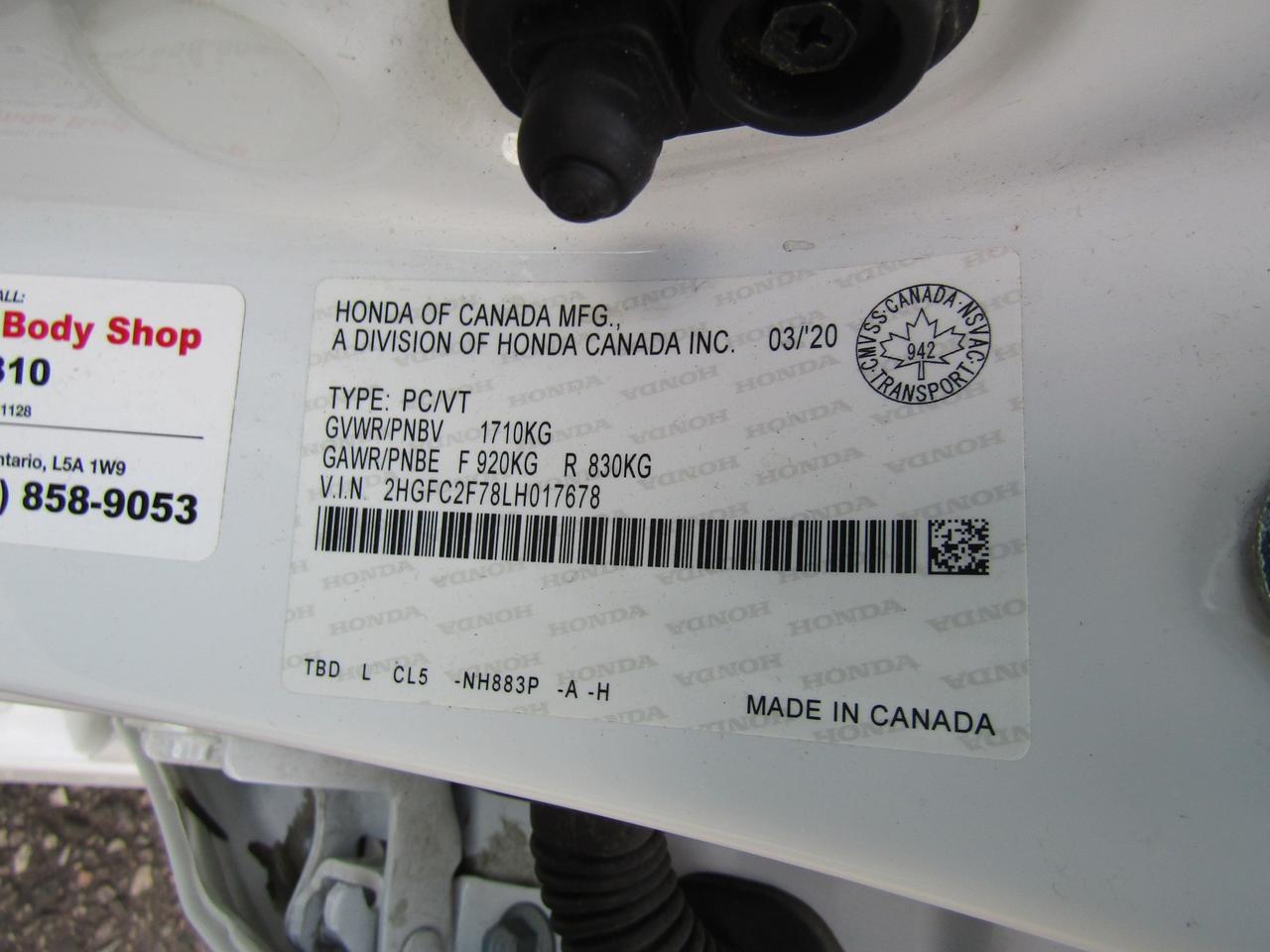 2020 Honda Civic EX, Sunroof, 2 Camera, ApplePlay, *Certified* Photo