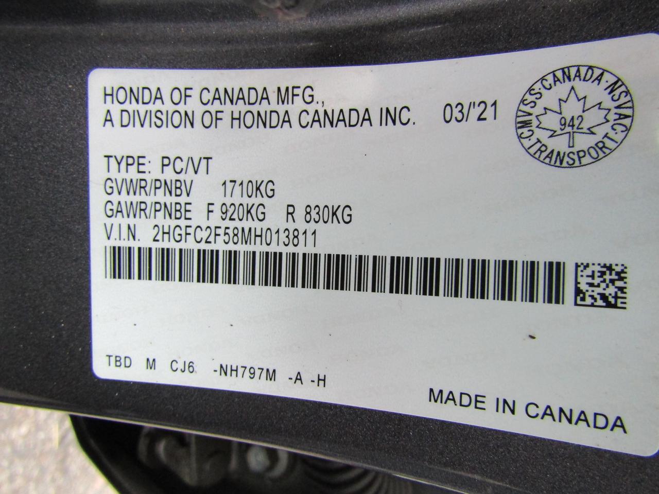 2021 Honda Civic LX, Camera, Adaptive, Lane Assist, Collision Warning, *Certified* Photo