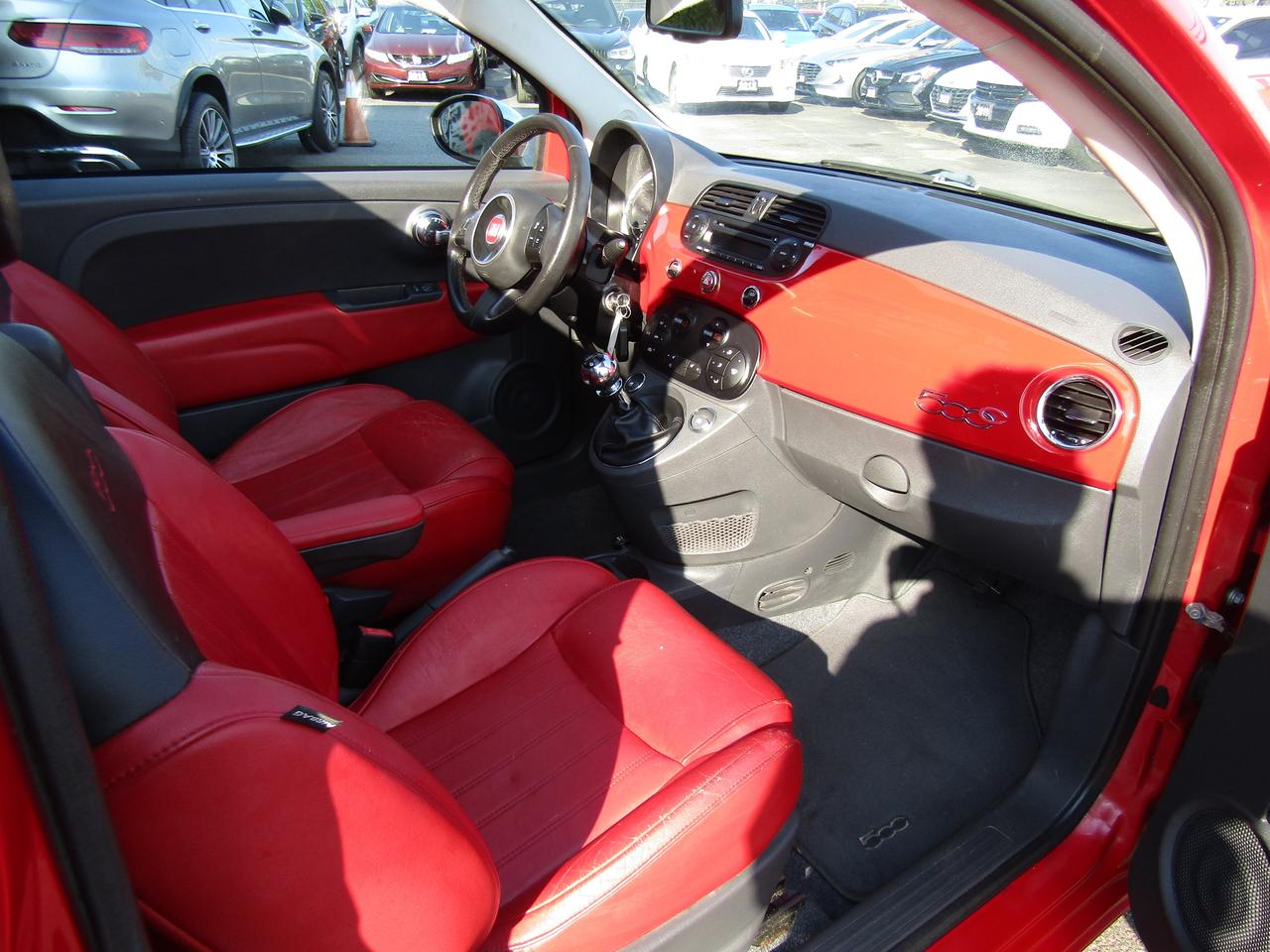 2014 Fiat 500 Sport, Pano, Leather, Manual Trans., Alloy, *AS IS* Photo