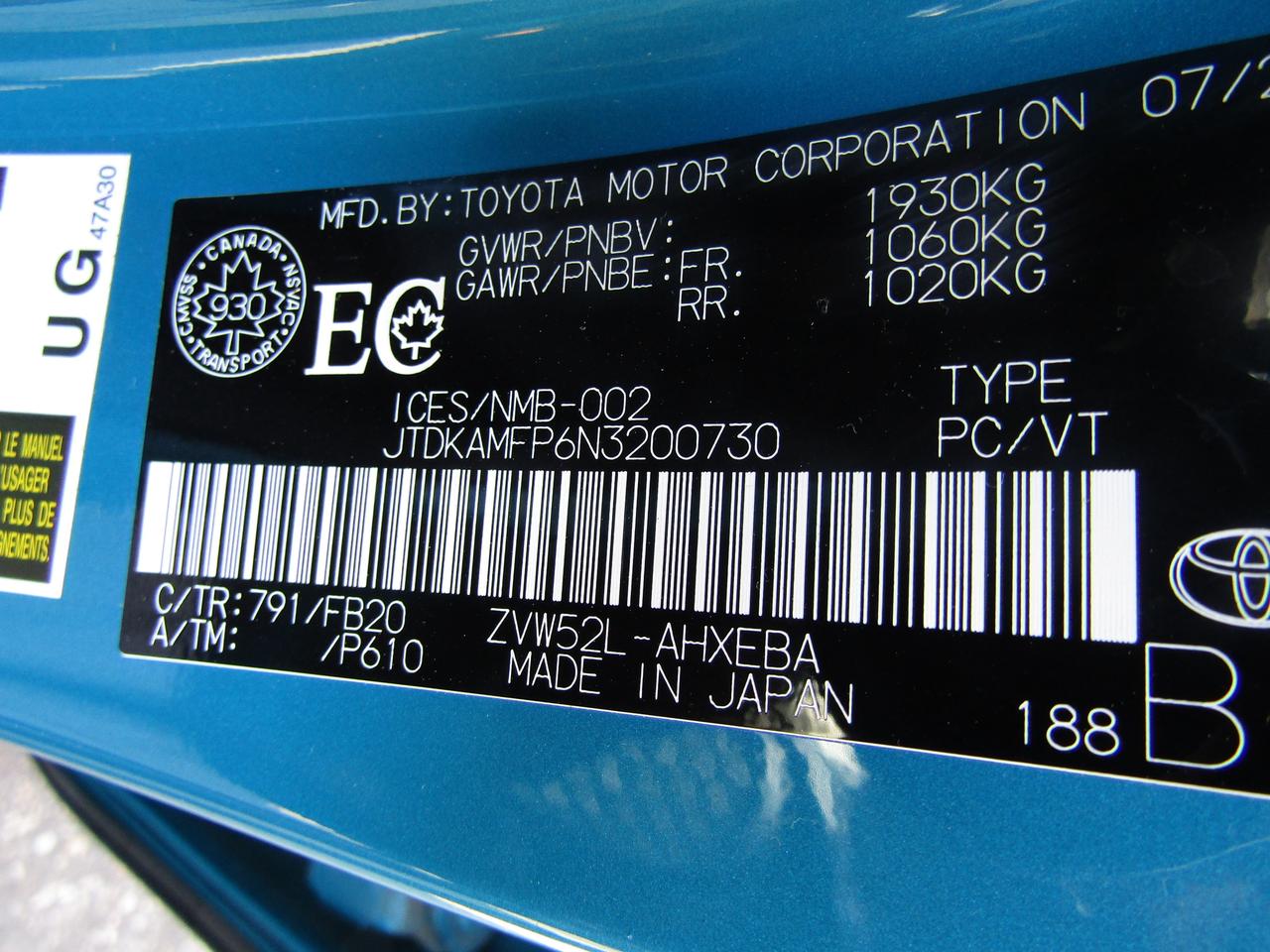 2022 Toyota Prius Prime Hybrid, Camera, Blind Spot, Lane Assist, Collision Warning, *Certified* Photo