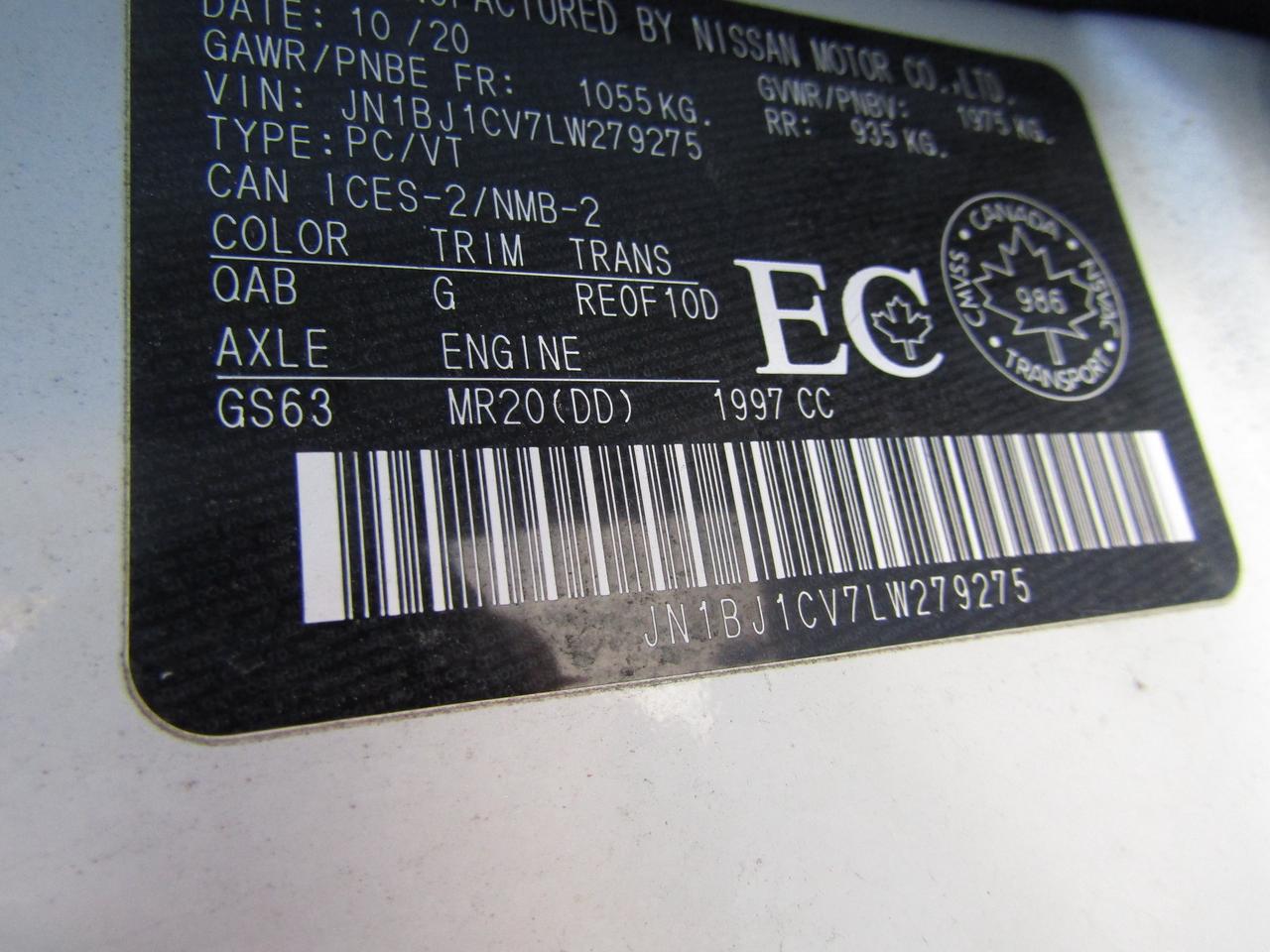 2020 Nissan Qashqai SV, Sunroof, Camera, Heated Seats, Bluetooth, Alloy, *One Owner*Certified* Photo