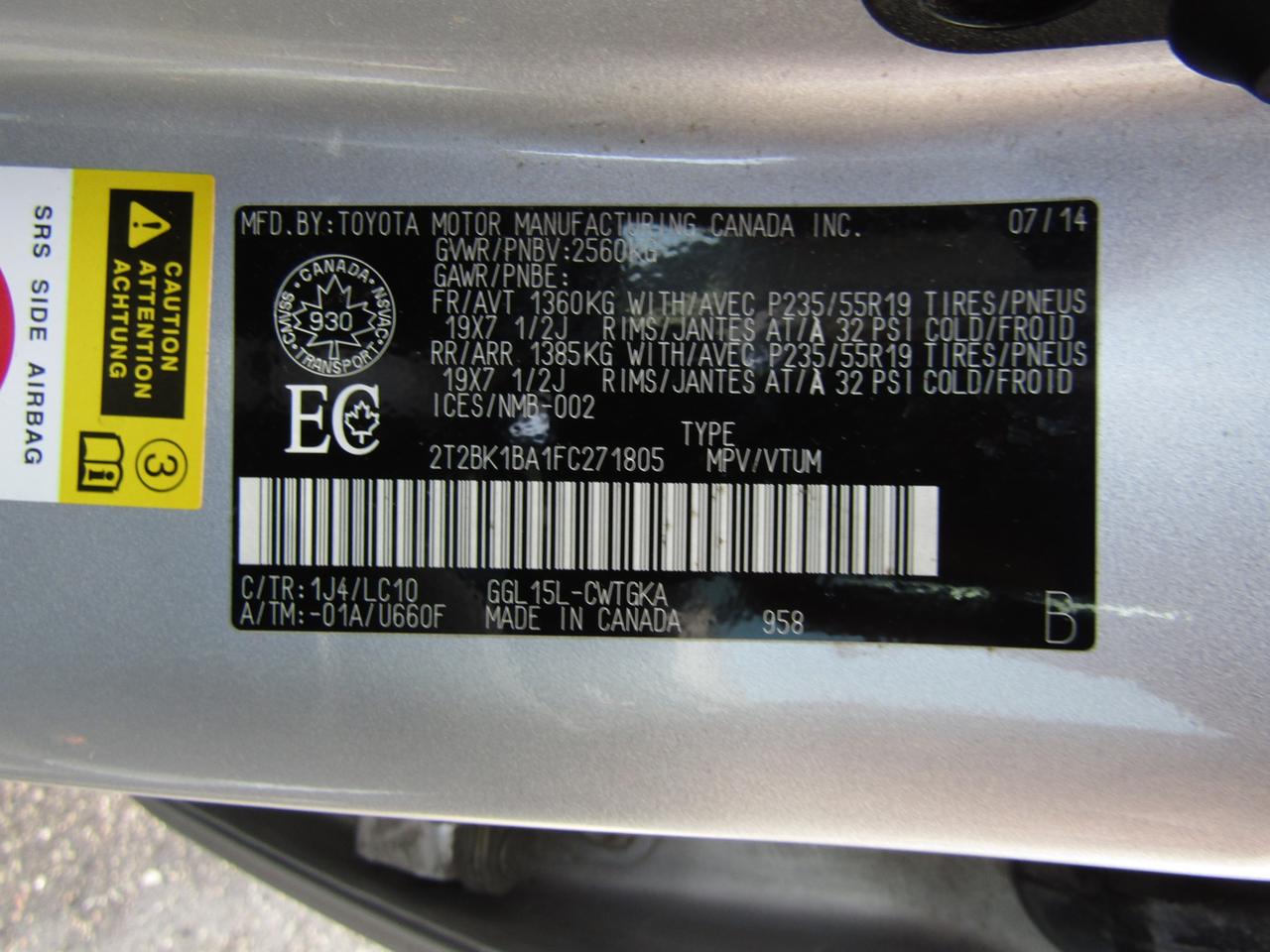 2015 Lexus RX 350 Prem., Awd, Navi, Sunroof, Leather, Blind Spot, *Certified* Photo