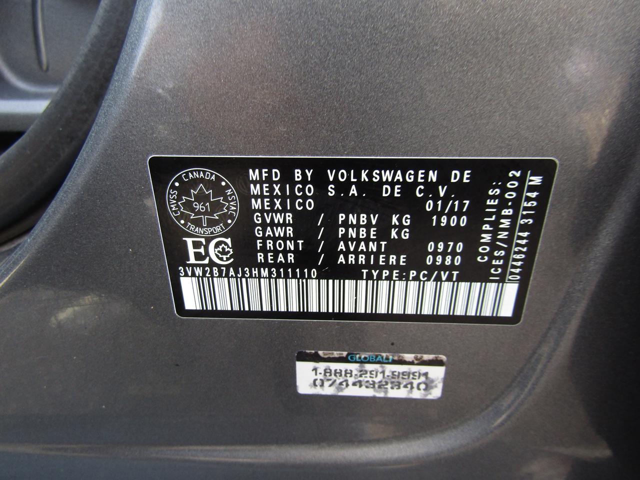 2017 Volkswagen Jetta Trendline, Camera, Auomtaic, Pwr Windows, Heated Seats, *Certified* Photo