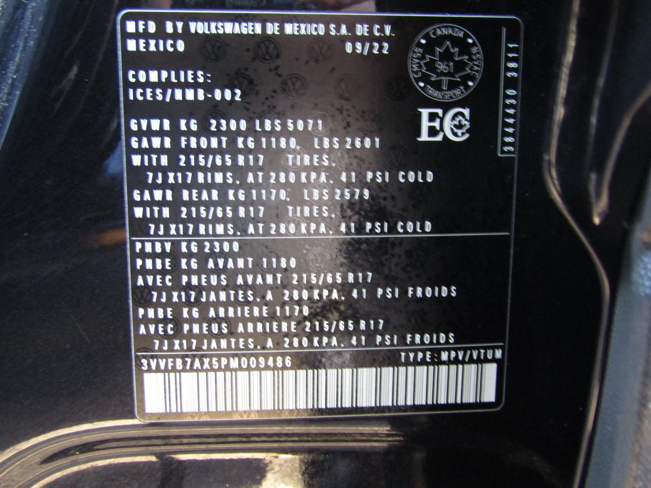 2023 Volkswagen Tiguan S, 4Motion, Camera, Heated Seats, Bluetooth, Alloy, *Certified* Photo