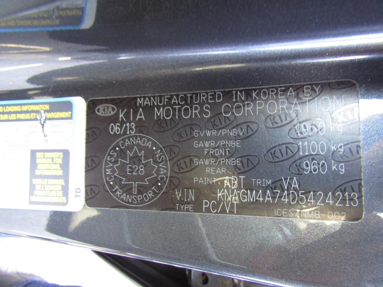 2013 Kia Optima LX, Manual Trans, Cruise Control, Heated Seats, Bluetooth, *CERTIFIED* Photo