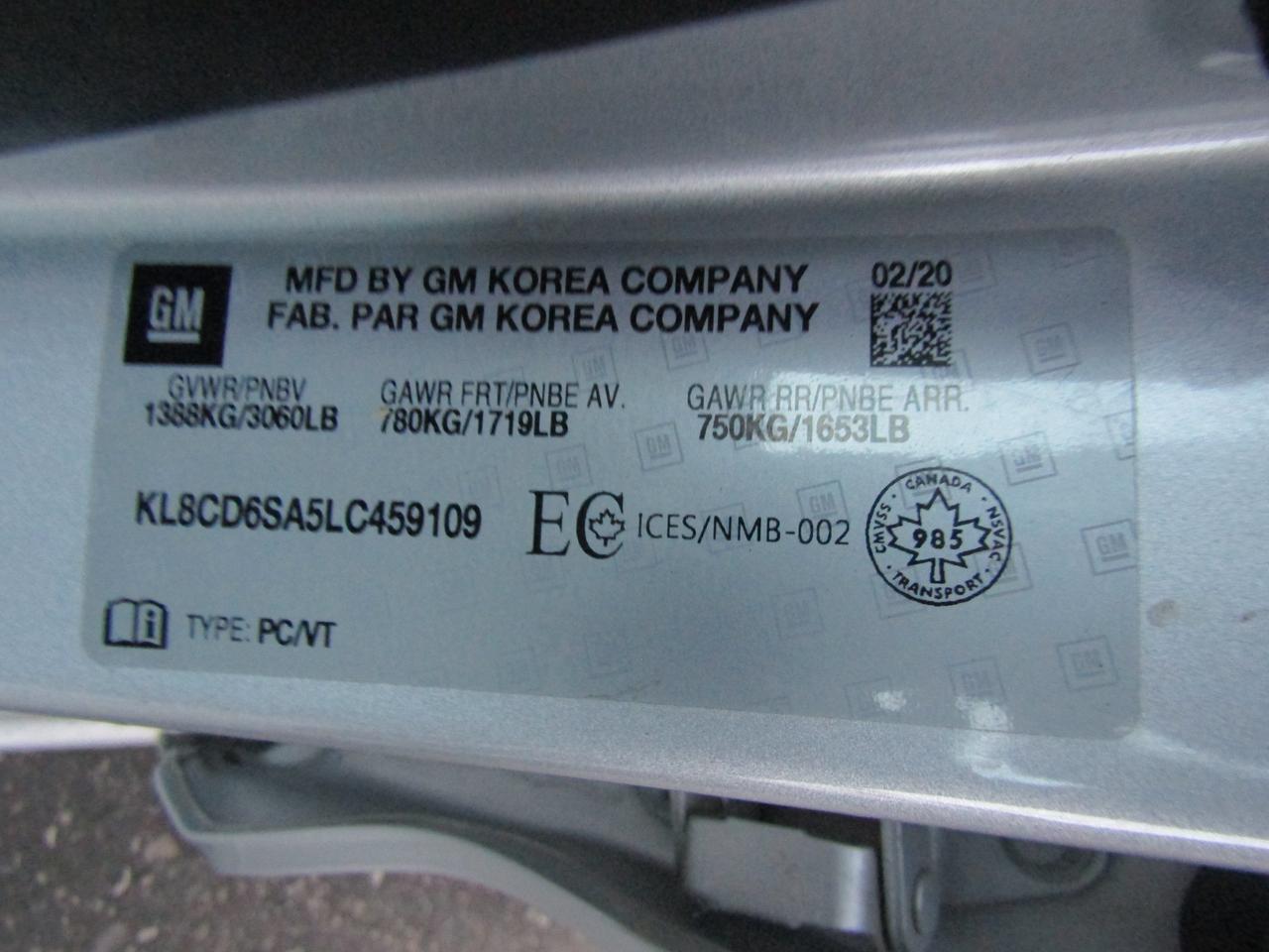 2020 Chevrolet Spark LT, Camera, Cruise Control, Pwr Windows & Locks, Alloy, *Certified* Photo