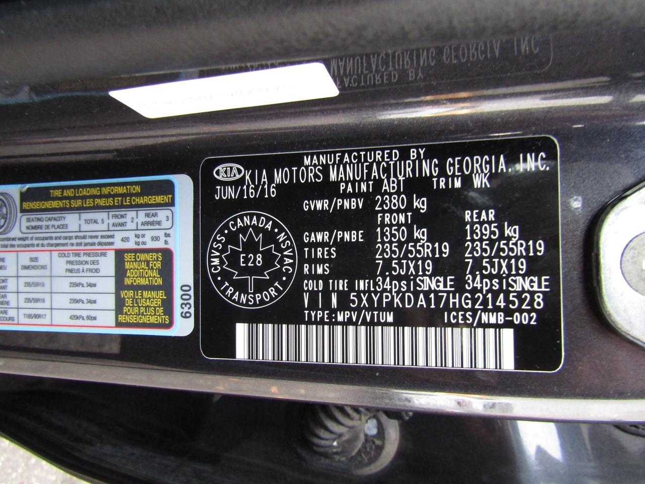 2017 Kia Sorento SX, Navi, AWD, Pano, Camera, Blind Spot, Leather, Alloy, *Certified* Photo