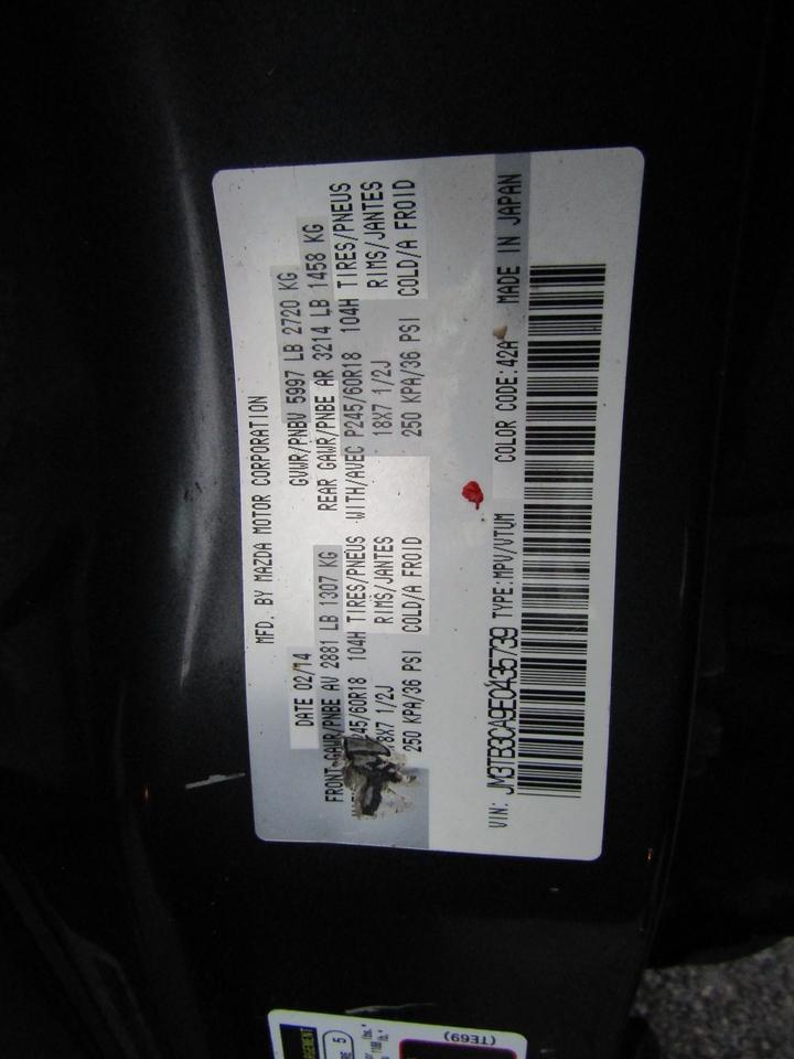 2014 Mazda CX-9 Touring, 7Pass, Awd, Camera, Alloy, *Certified* Photo