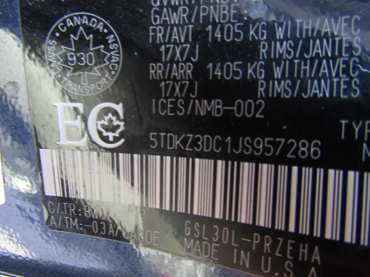 2018 Toyota Sienna LE, 8Pass, Camera, Pwr Sliding Door, Alloy *Certified* Photo