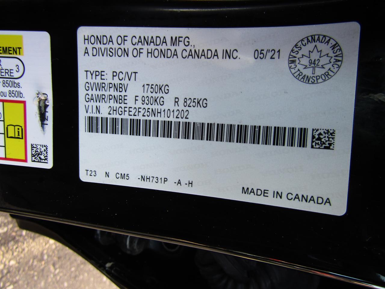 2022 Honda Civic LX, Camera, Adaptive, Lane Assist, Collision Warning, *Certified* Photo