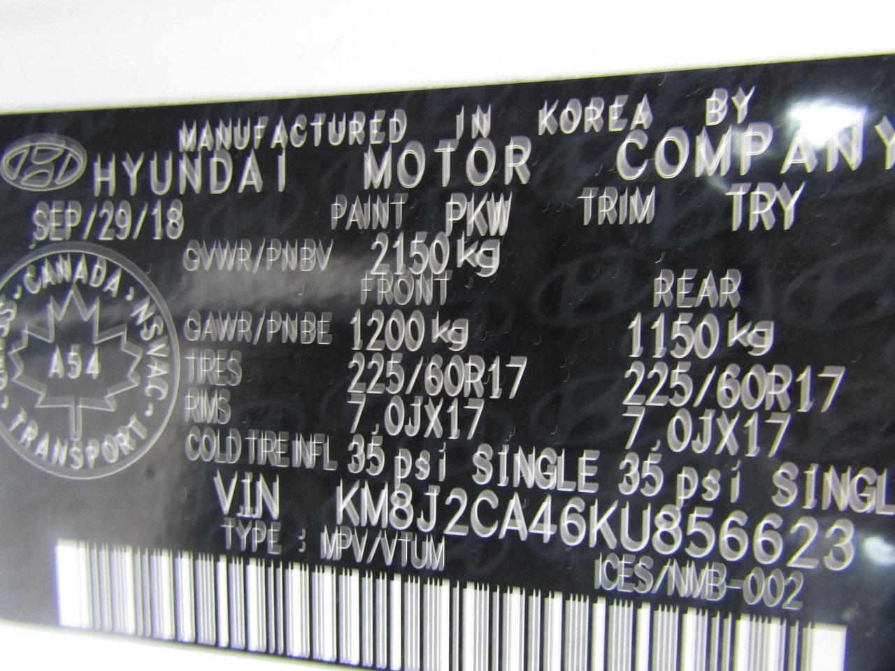 2019 Hyundai Tucson SE, Awd, Camera, Lane Assist, Alloy, *Certified* Photo