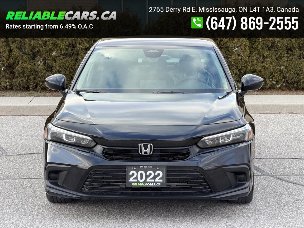 2022 Honda Civic LX | No-Accident | Blindspot Detection | Back-Cam Photo2