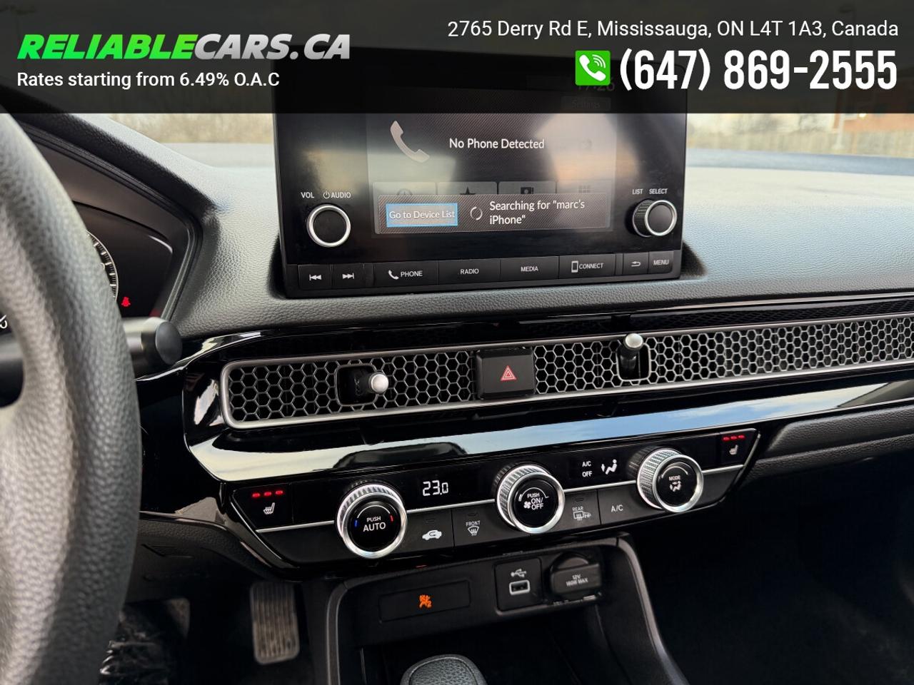 2022 Honda Civic LX | No-Accident | Blindspot Detection | Back-Cam Photo