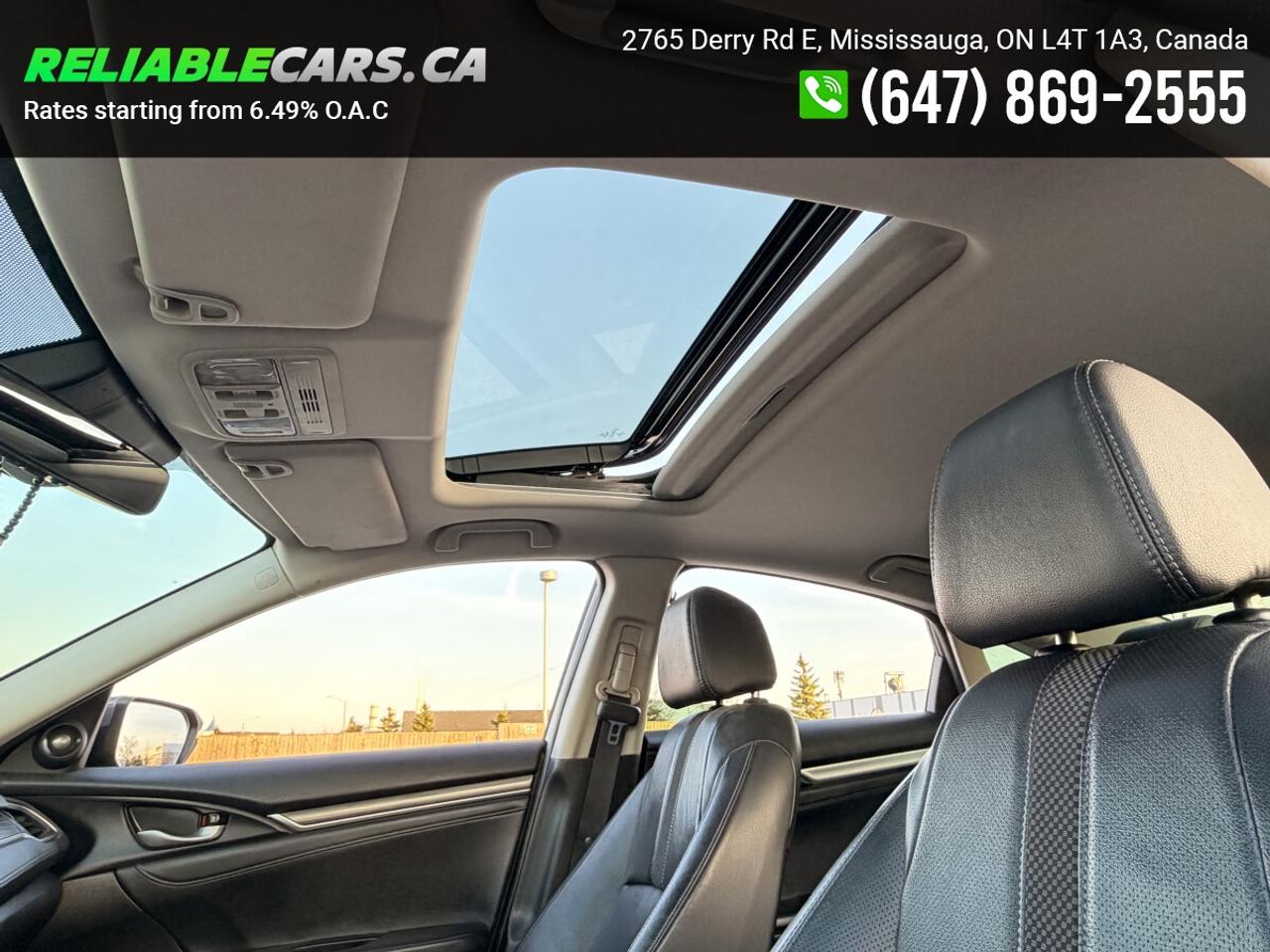 2019 Honda Civic TOURING | No-Accident | Sunroof | Leather Photo