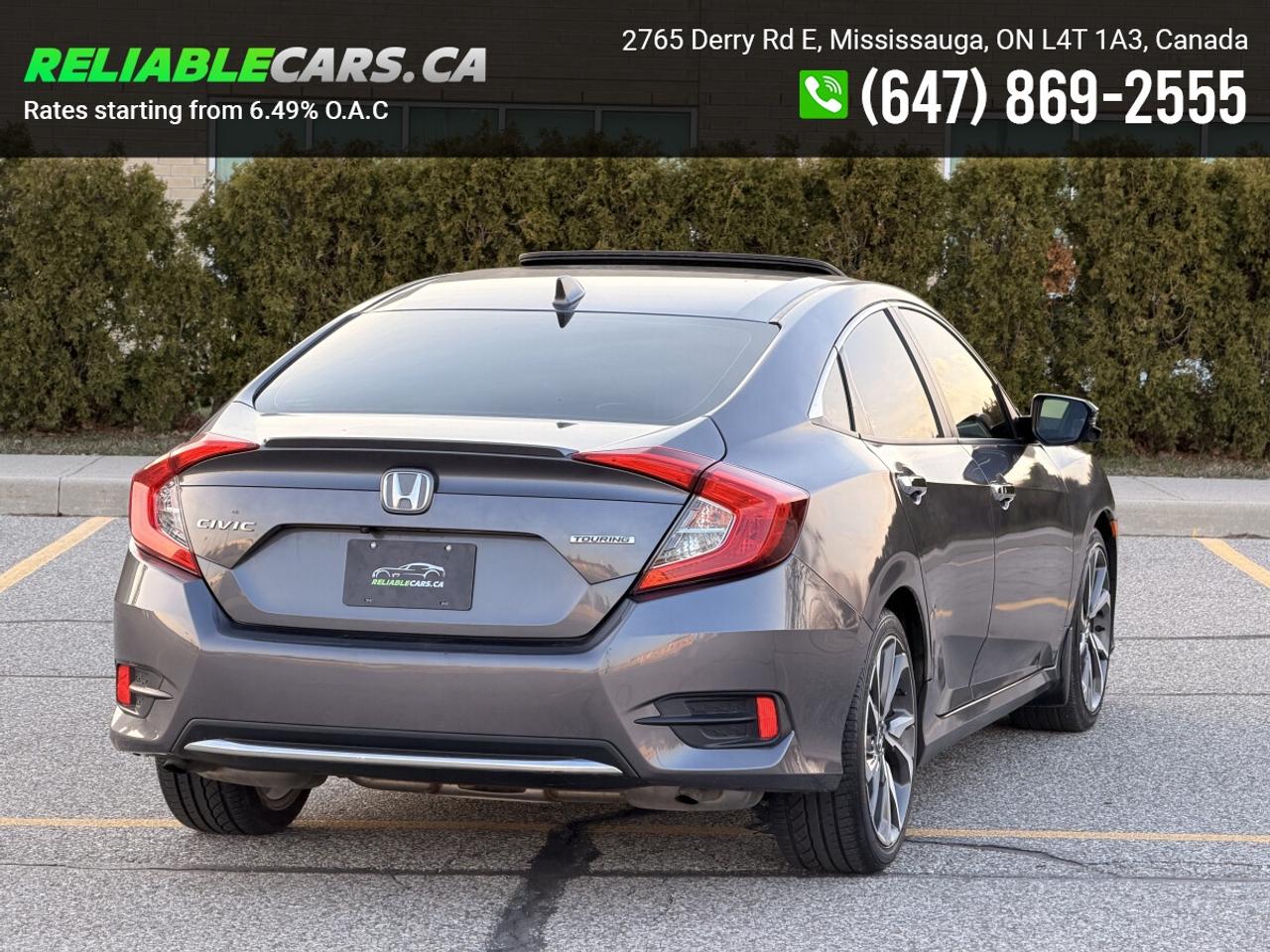 2019 Honda Civic TOURING | No-Accident | Sunroof | Leather Photo