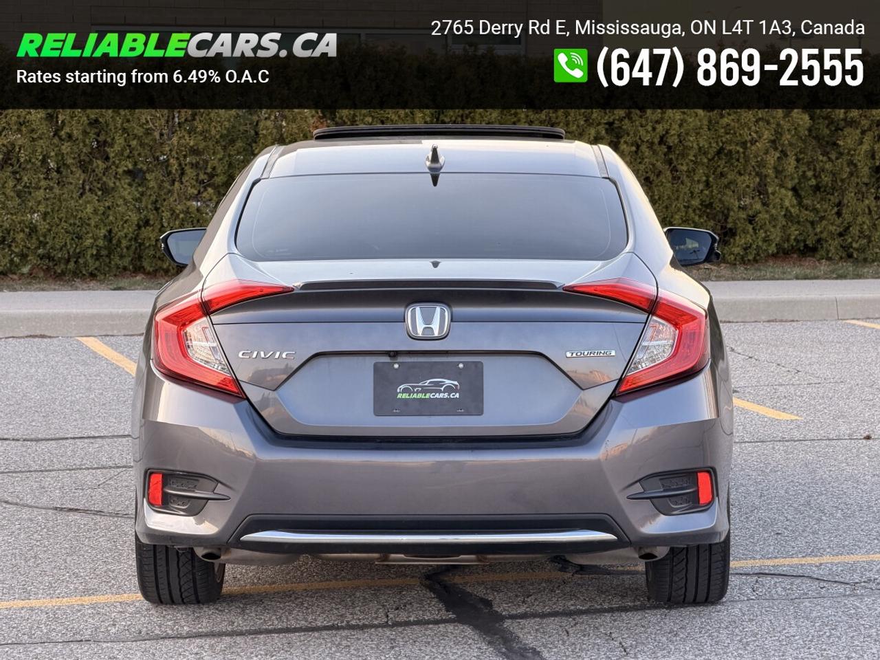 2019 Honda Civic TOURING | No-Accident | Sunroof | Leather Photo