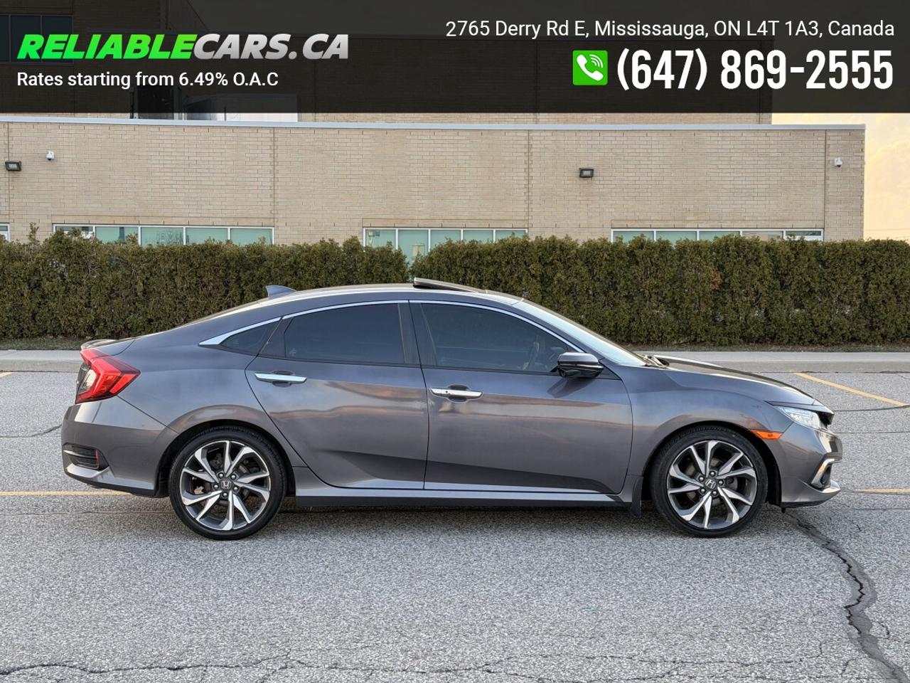 2019 Honda Civic TOURING | No-Accident | Sunroof | Leather Photo