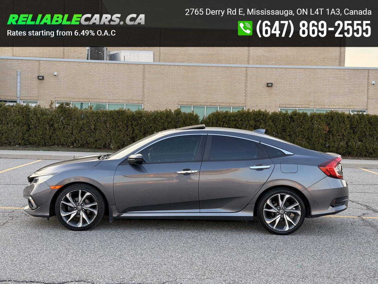 2019 Honda Civic TOURING | No-Accident | Sunroof | Leather Photo