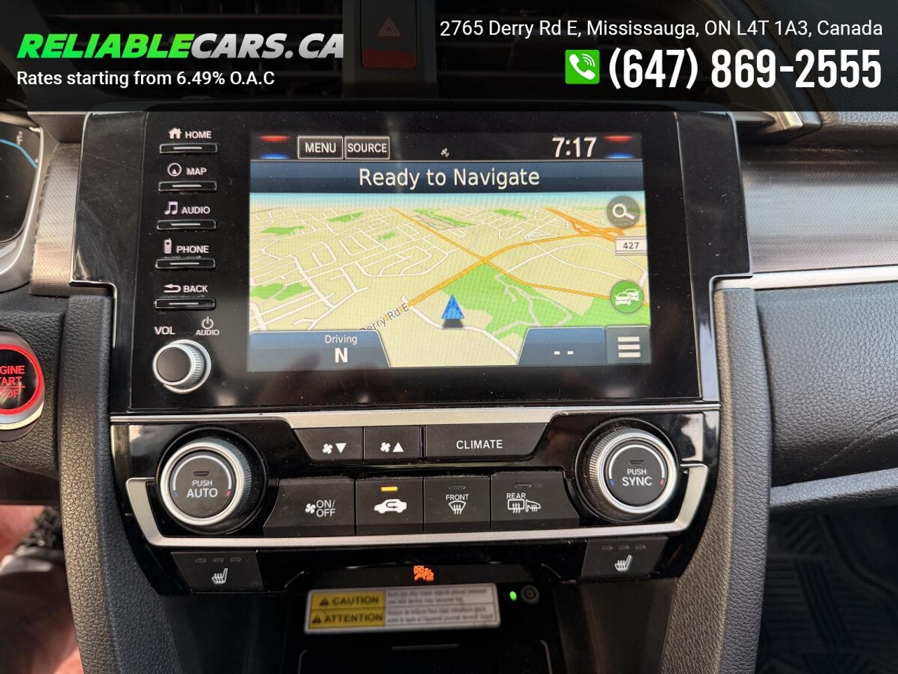 2019 Honda Civic TOURING | No-Accident | Sunroof | Leather Photo