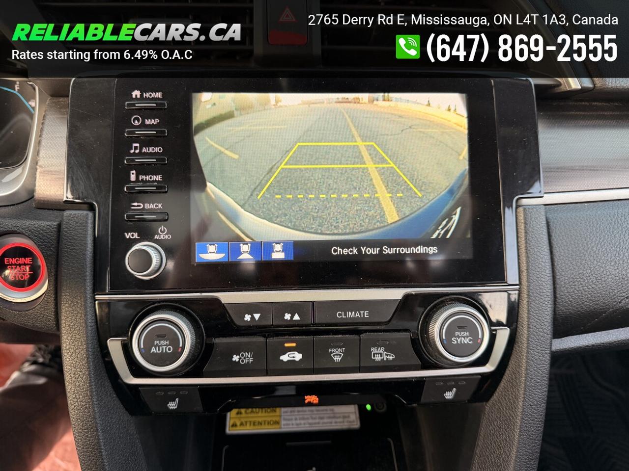 2019 Honda Civic TOURING | No-Accident | Sunroof | Leather Photo