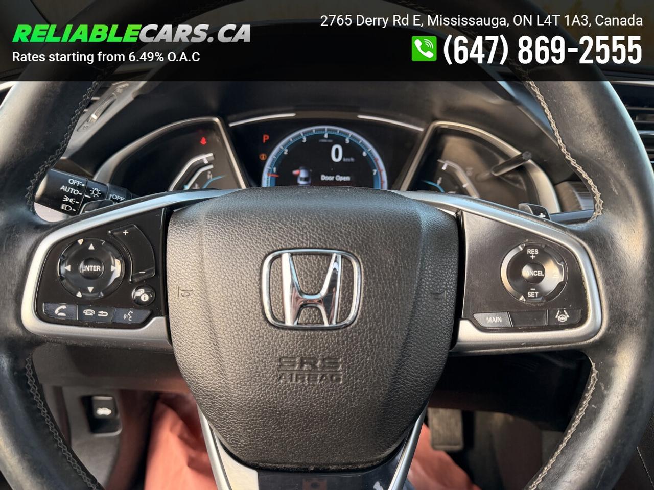 2019 Honda Civic TOURING | No-Accident | Sunroof | Leather Photo