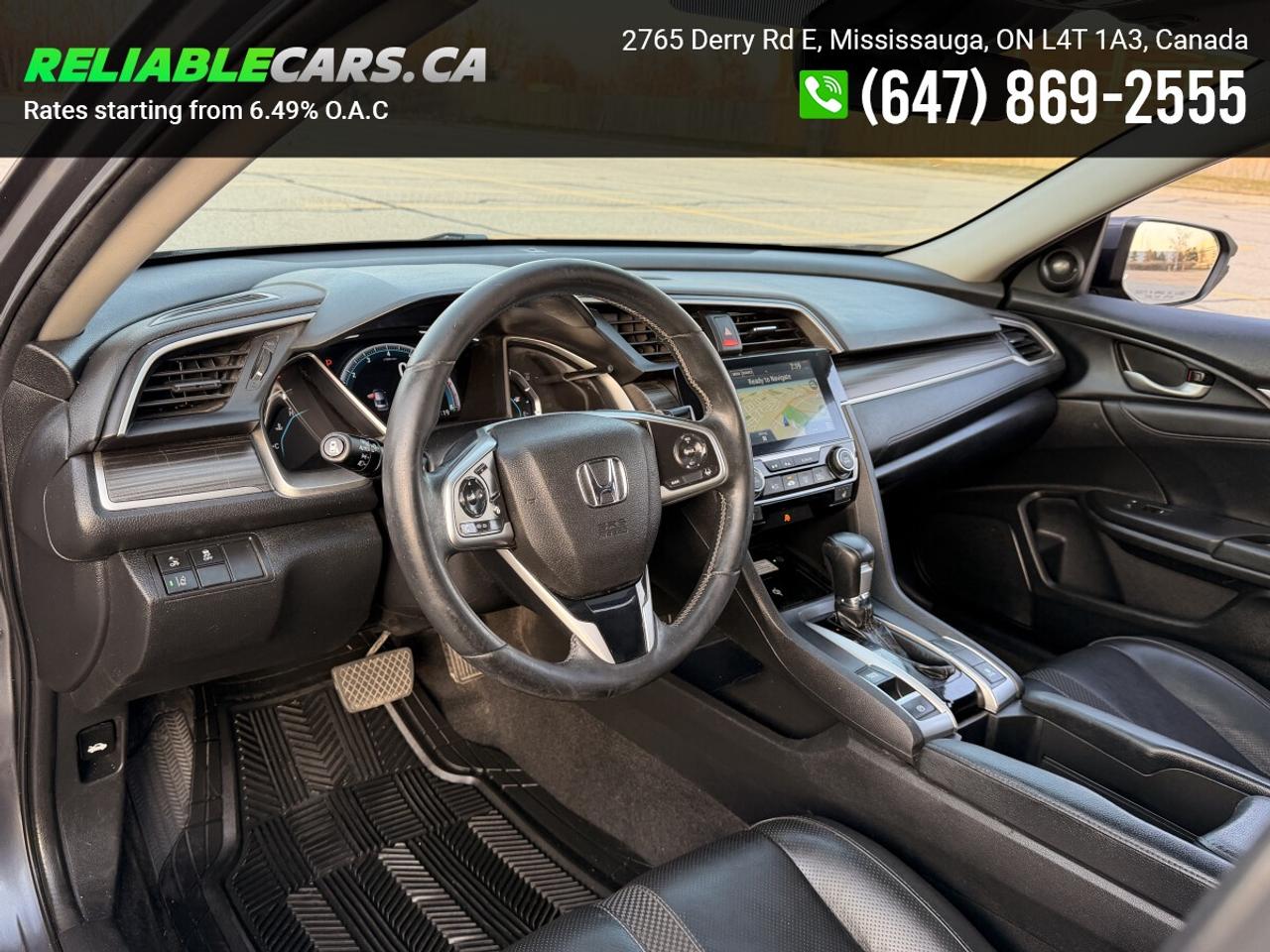 2019 Honda Civic TOURING | No-Accident | Sunroof | Leather Photo