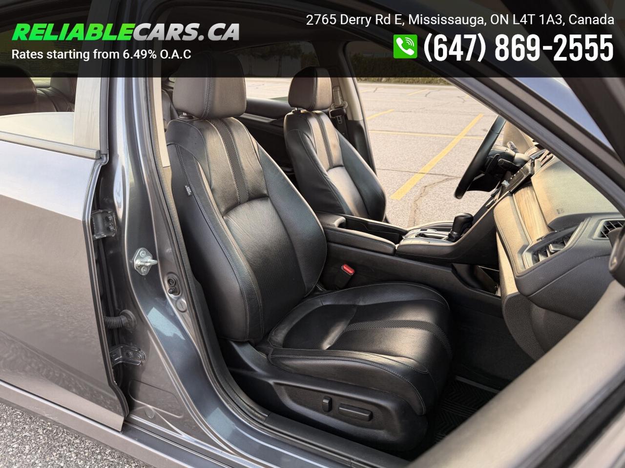 2019 Honda Civic TOURING | No-Accident | Sunroof | Leather Photo