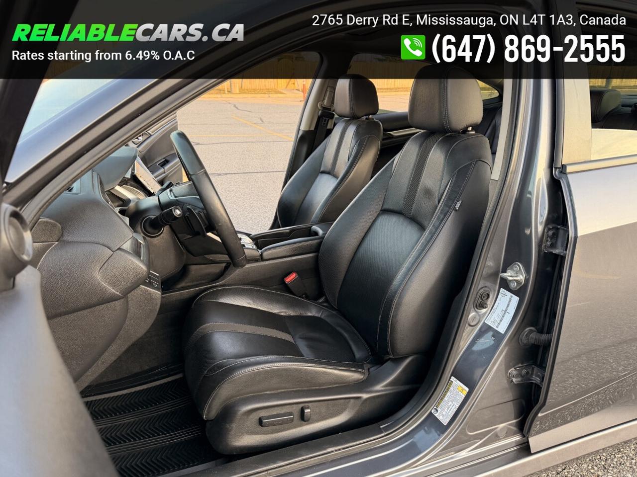 2019 Honda Civic TOURING | No-Accident | Sunroof | Leather Photo