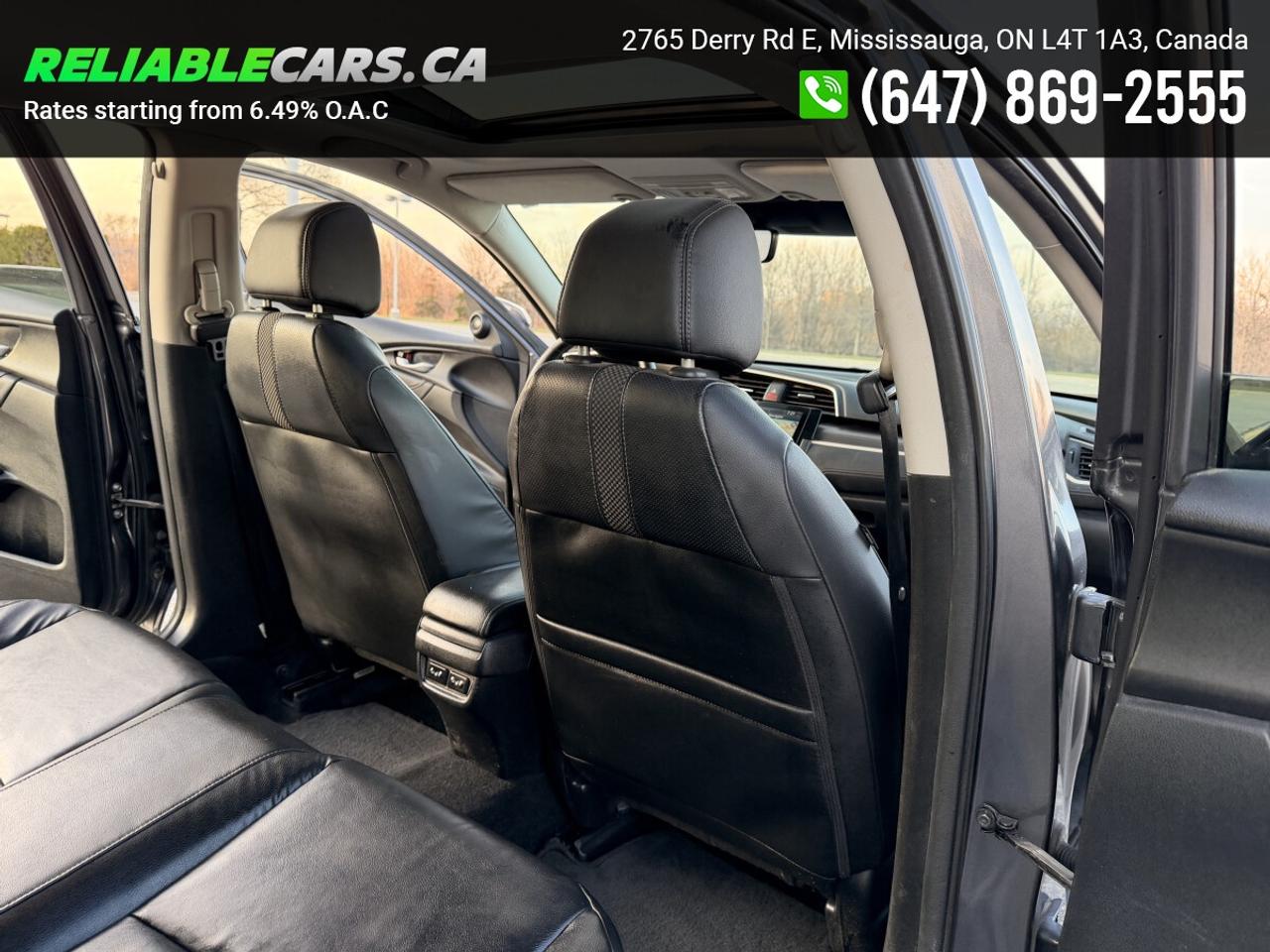 2019 Honda Civic TOURING | No-Accident | Sunroof | Leather Photo