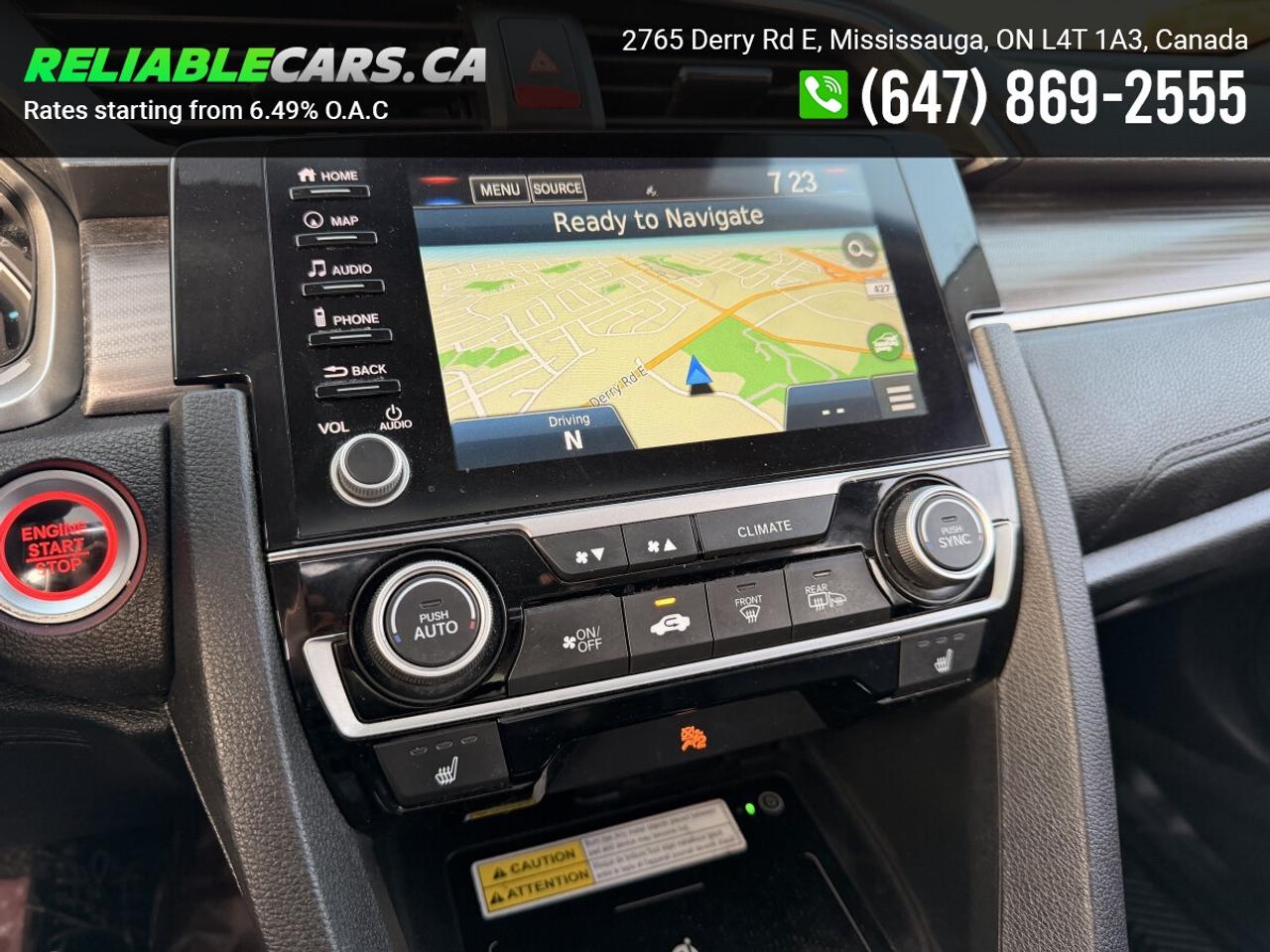2019 Honda Civic TOURING | No-Accident | Sunroof | Leather Photo