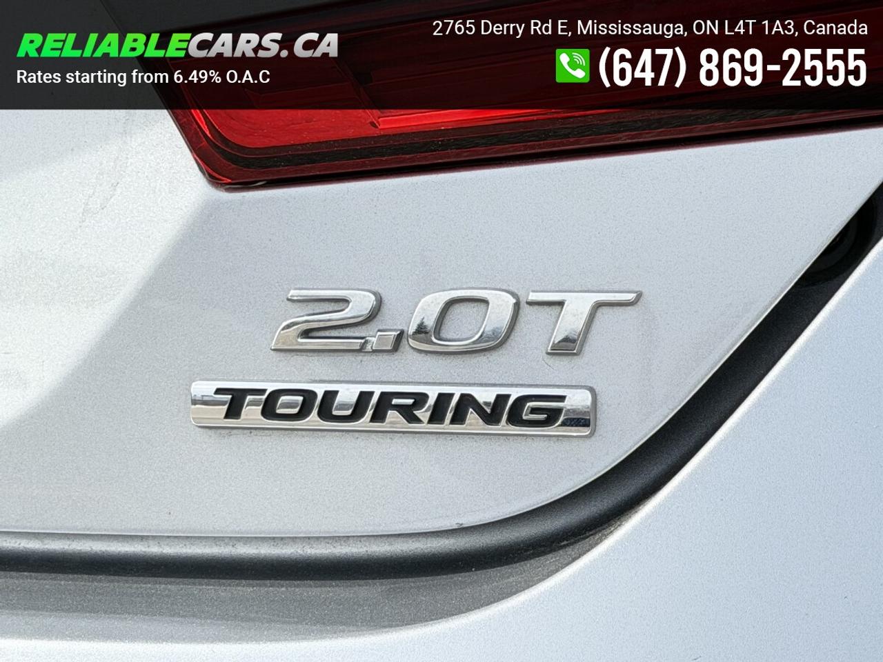 2019 Honda Accord TOURING 2.0 | No-Accident | Leather | Hud | Sunroo Photo