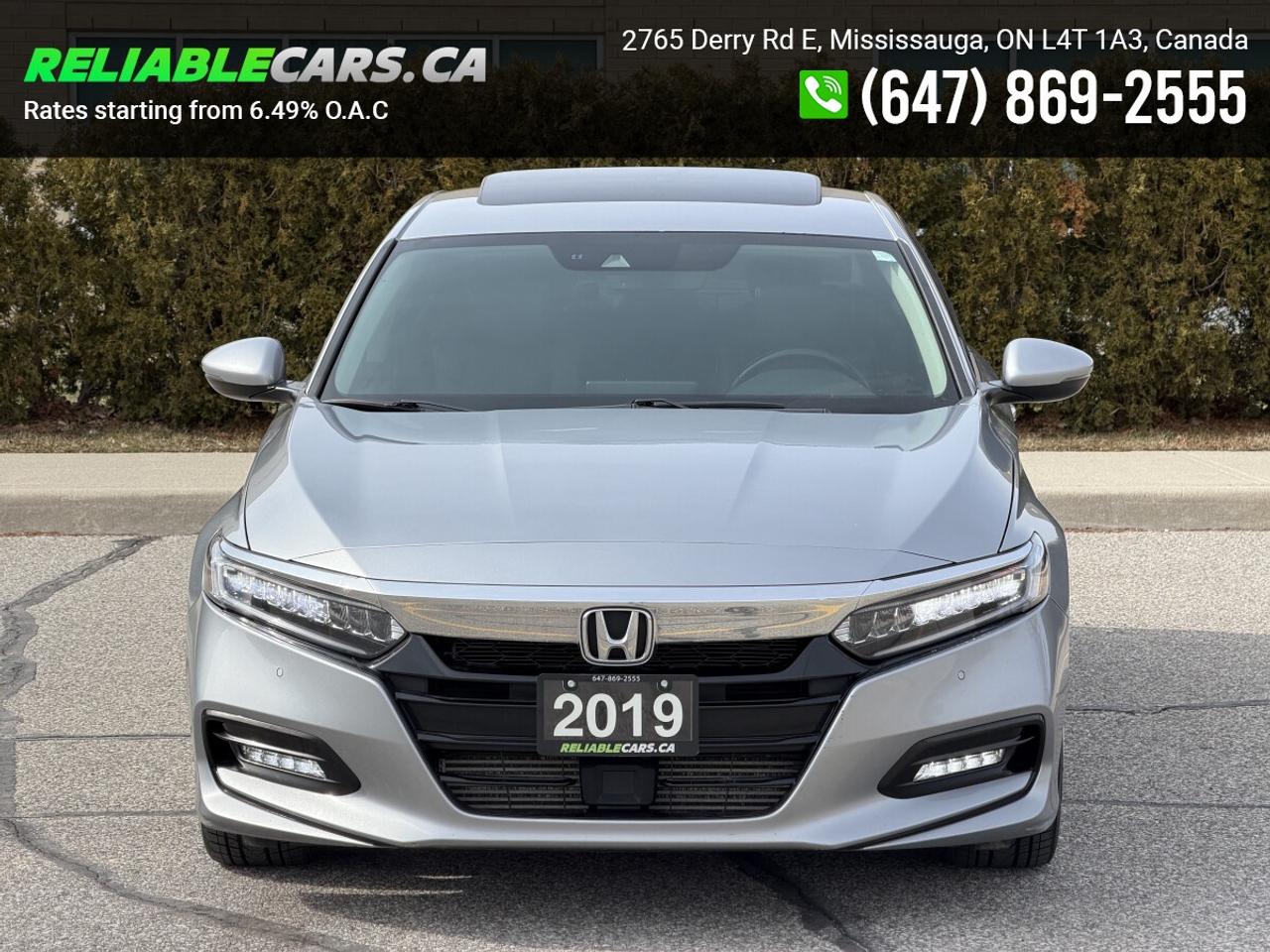 2019 Honda Accord TOURING 2.0 | No-Accident | Leather | Hud | Sunroo Photo