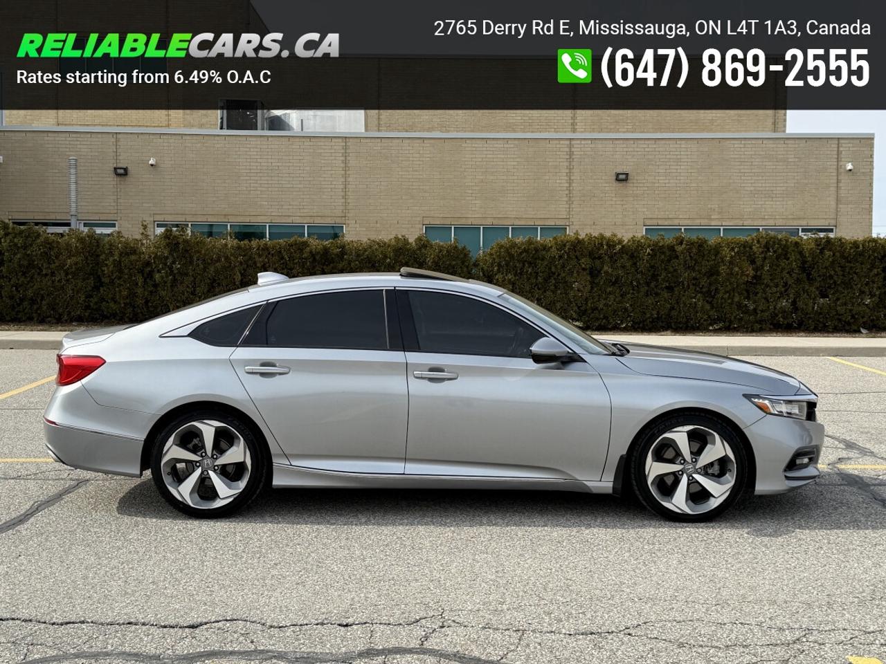 2019 Honda Accord TOURING 2.0 | No-Accident | Leather | Hud | Sunroo Photo