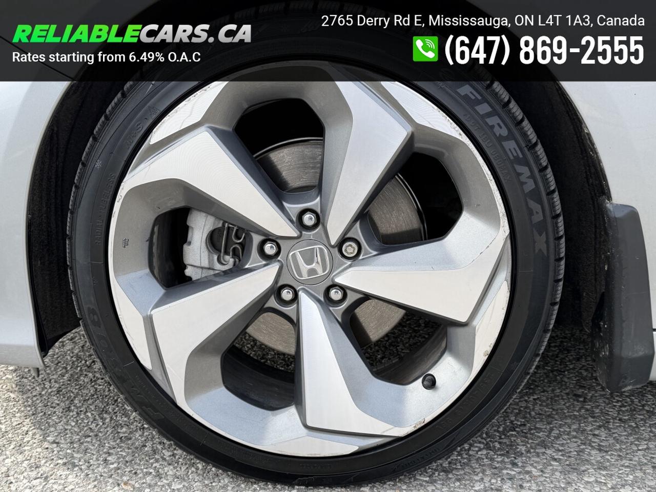 2019 Honda Accord TOURING 2.0 | No-Accident | Leather | Hud | Sunroo Photo