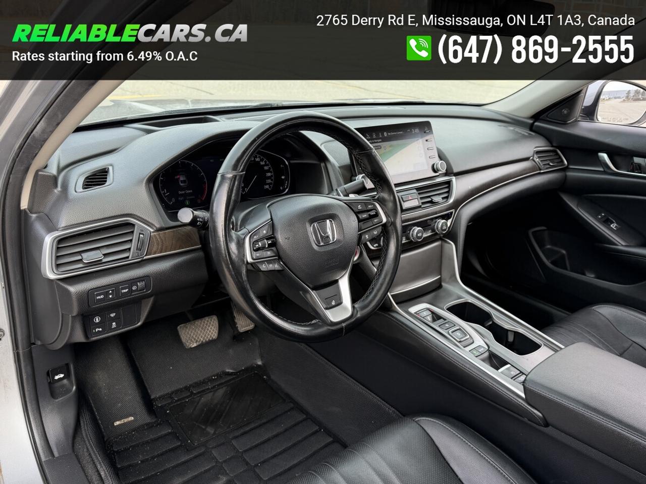 2019 Honda Accord TOURING 2.0 | No-Accident | Leather | Hud | Sunroo Photo