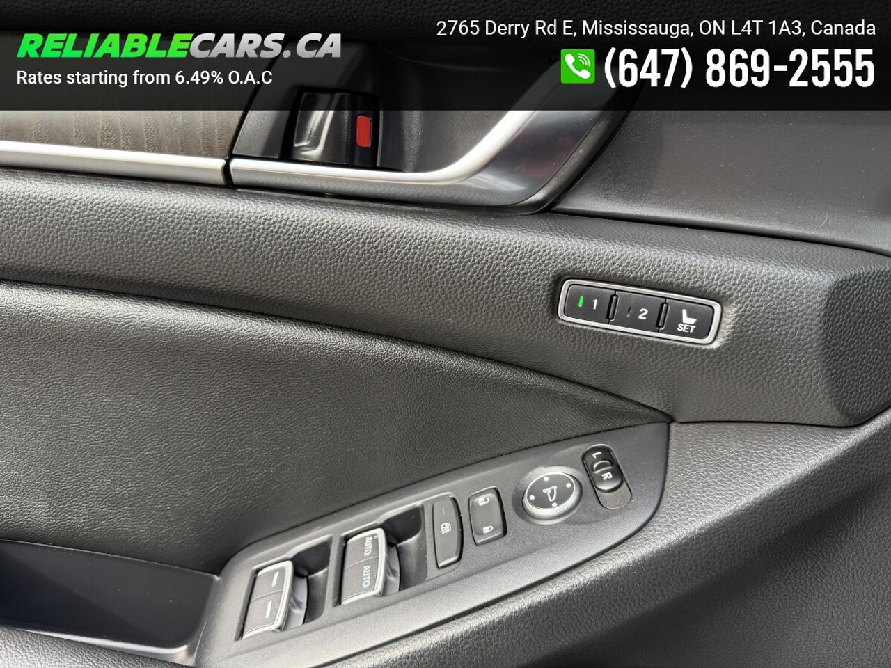 2019 Honda Accord TOURING 2.0 | No-Accident | Leather | Hud | Sunroo Photo